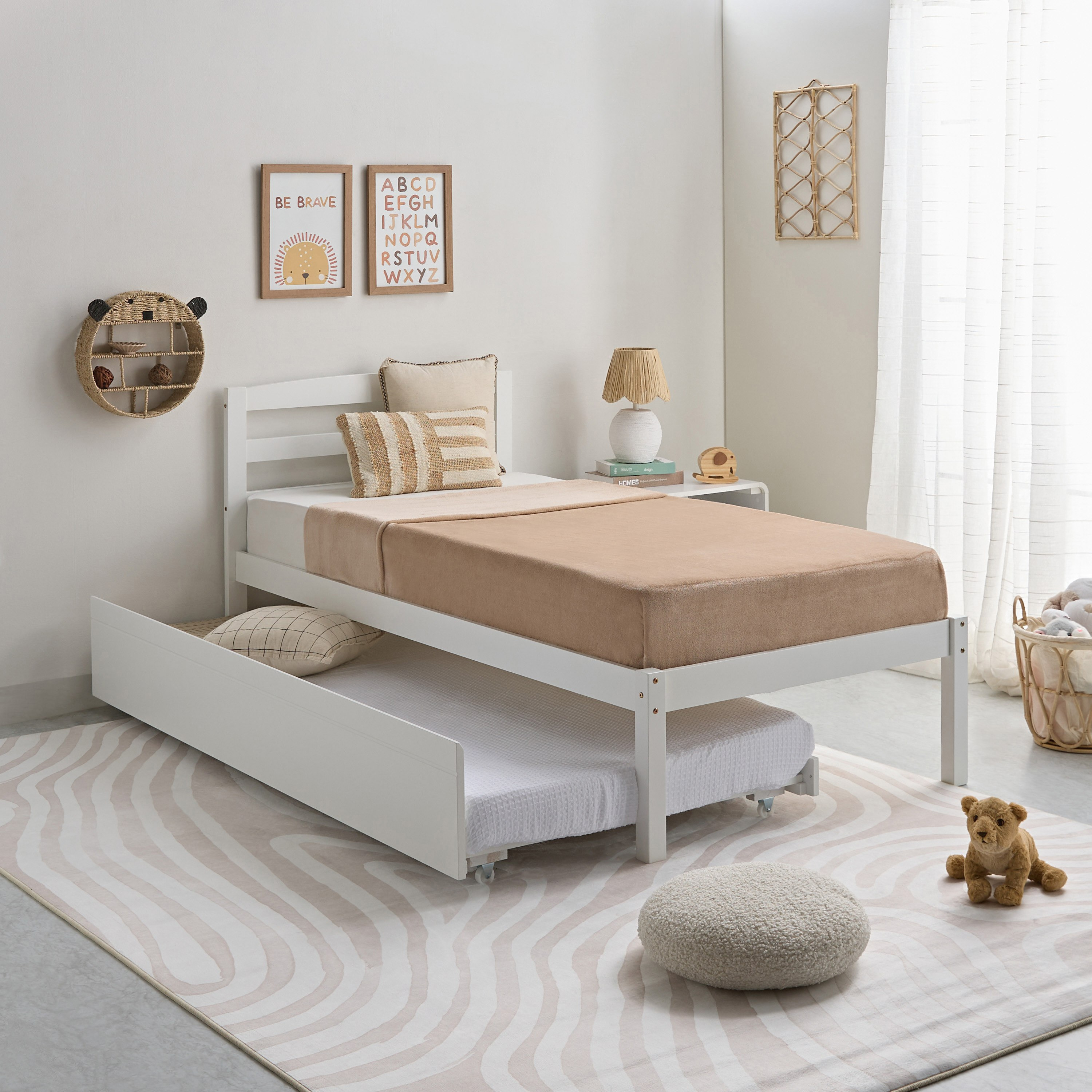 Movo Stova Vanilla Single Bed - 90x200 cm-hbxfurniture-bedsandbedsets-beds-single-image-7
