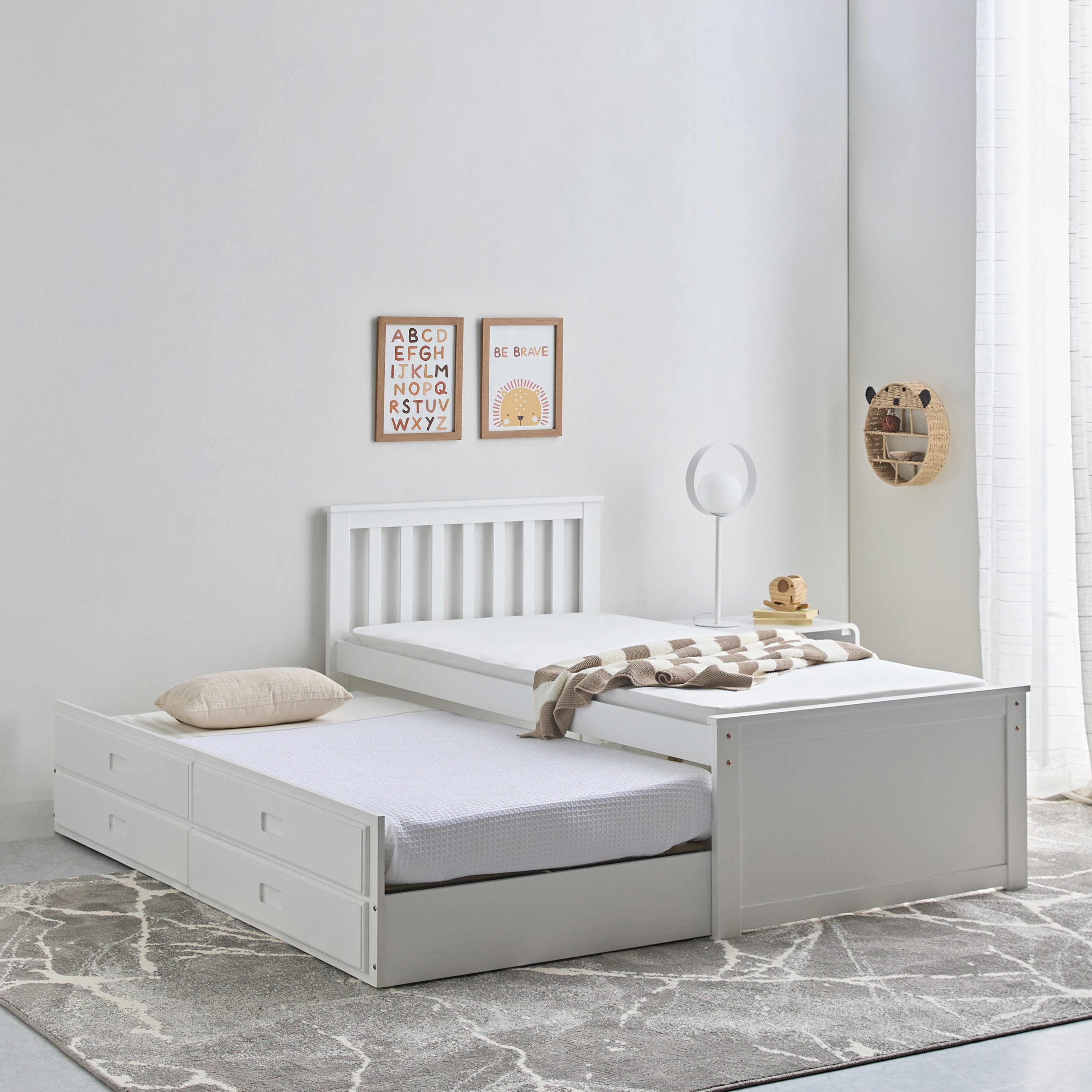 سرير كابتن فردي مع وحدة سرير سفلية ودرج - ستوفا فانيلا من موڤو  - 90x200 سم-hbxfurniture-bedsandbedsets-beds-single-image-7