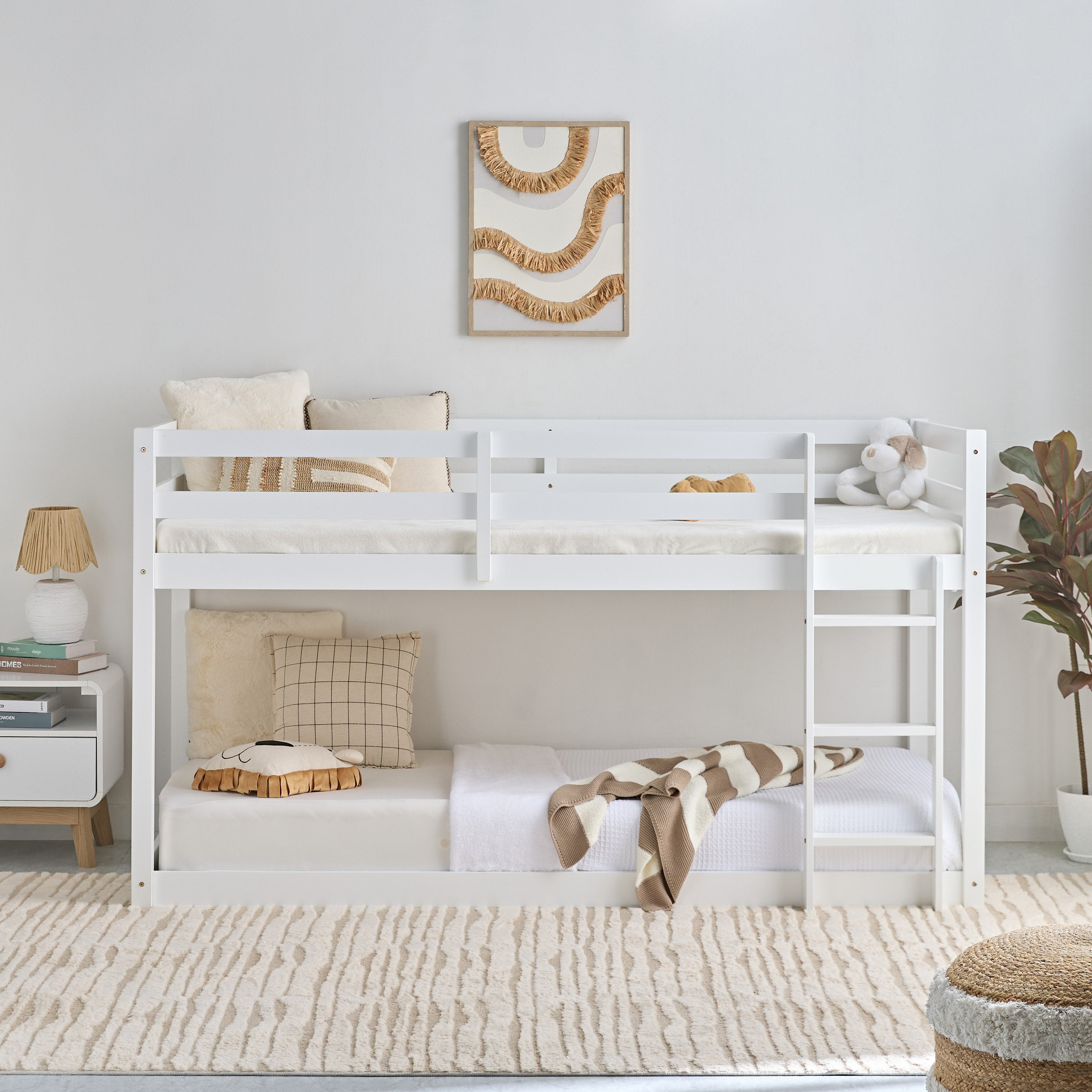 سرير طابقين أرضي فردي من ستوفا فانيلا - 90x200 سم-hbxkidsandyouth-bedsandbedsets-bunkbeds-single-image-6
