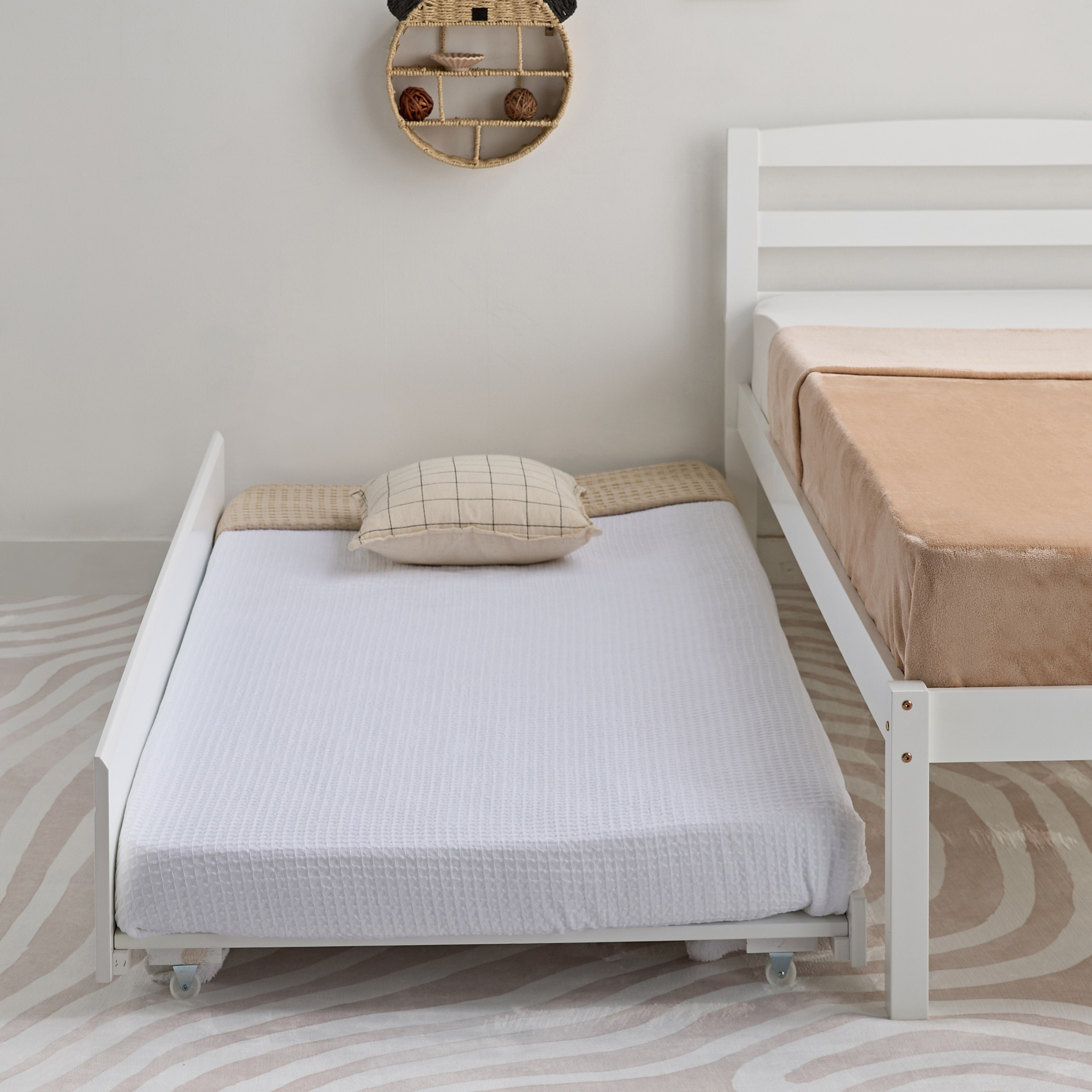 Movo Stova Vanilla Single Trundle - 90x190 cm-hbxfurniture-bedsandbedsets-daybeds-image-2