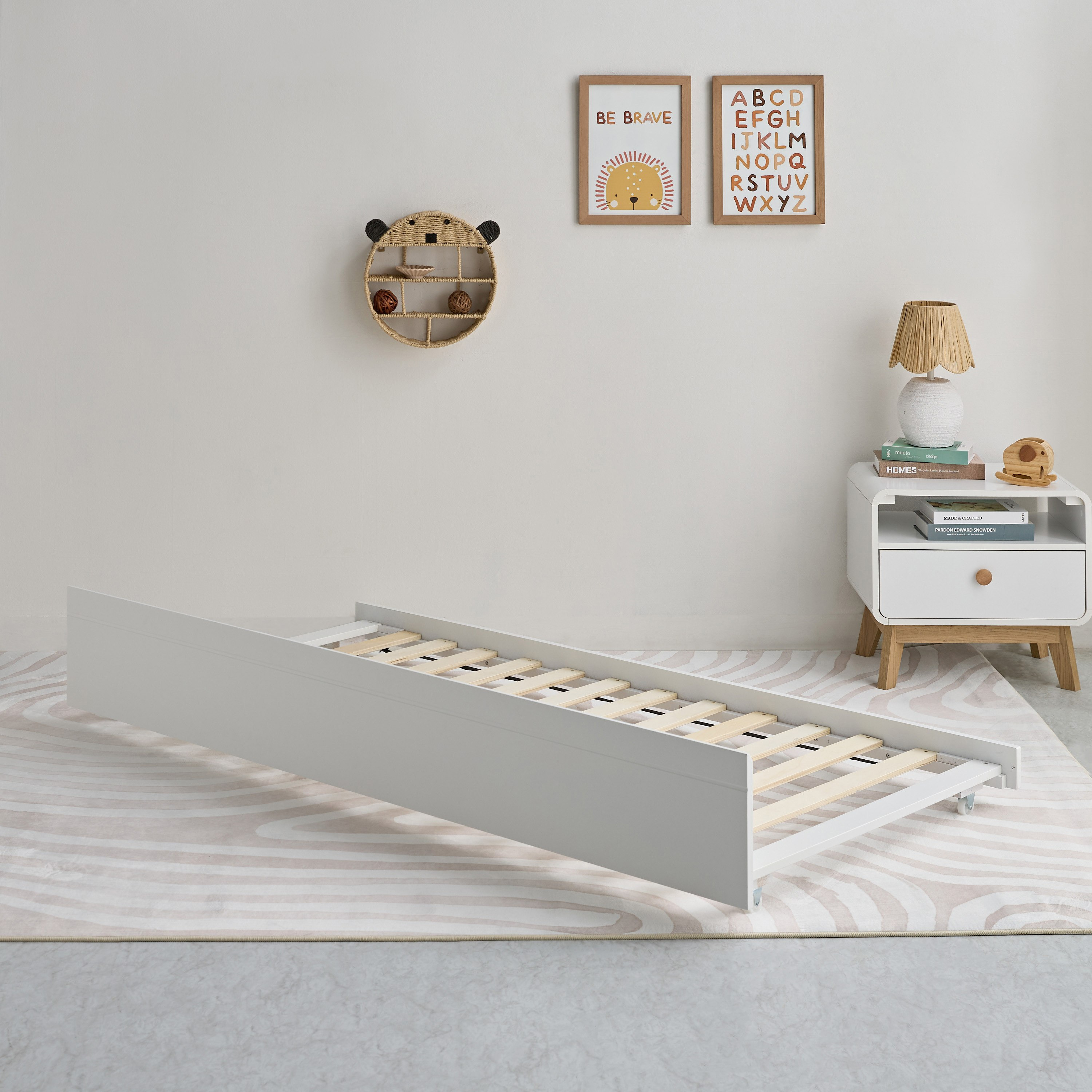 Movo Stova Vanilla Single Trundle - 90x190 cm-hbxfurniture-bedsandbedsets-daybeds-image-5