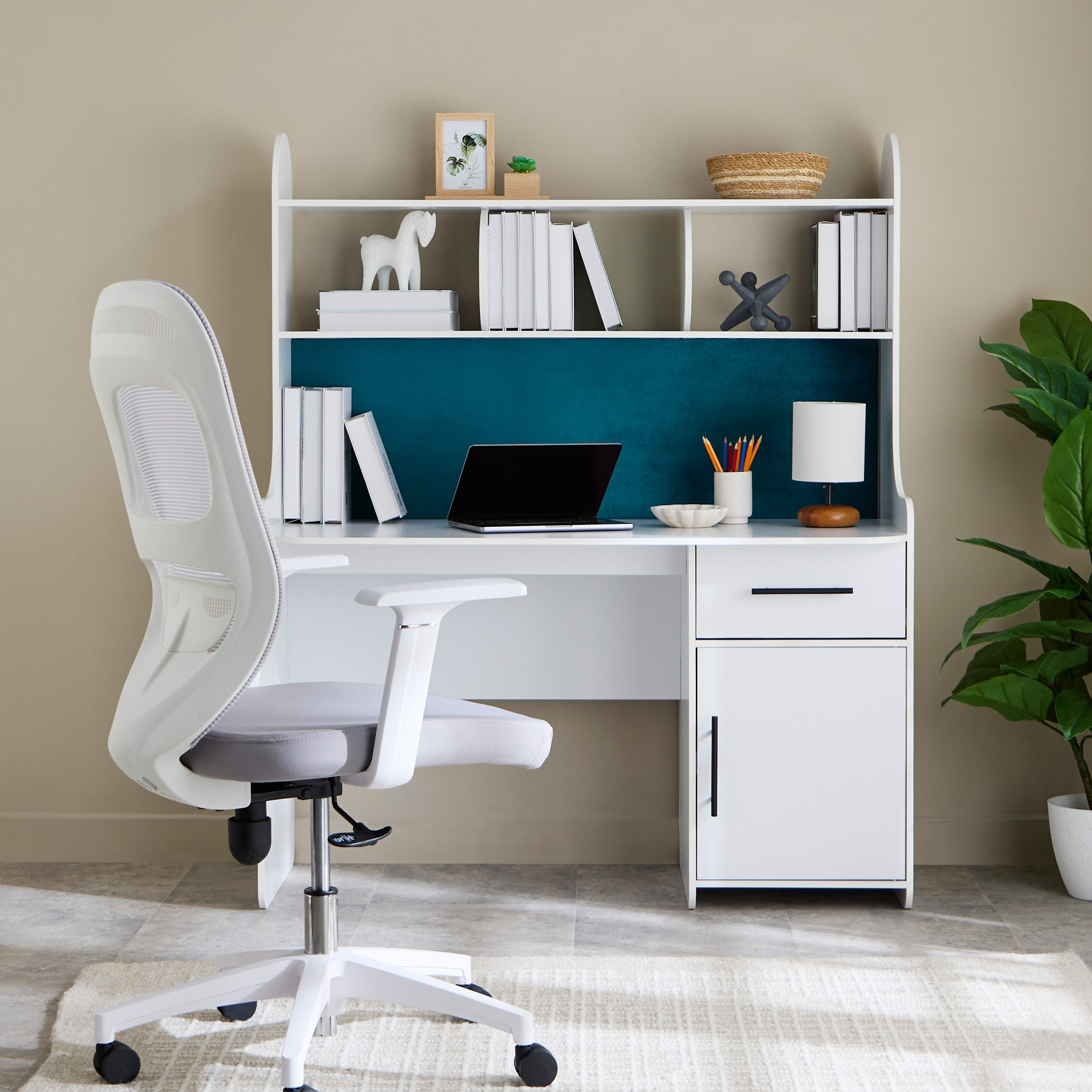 Stello 1-Door and 1-Drawer Study Desk with Hutch-hbxfurniture-office-desks-image-8