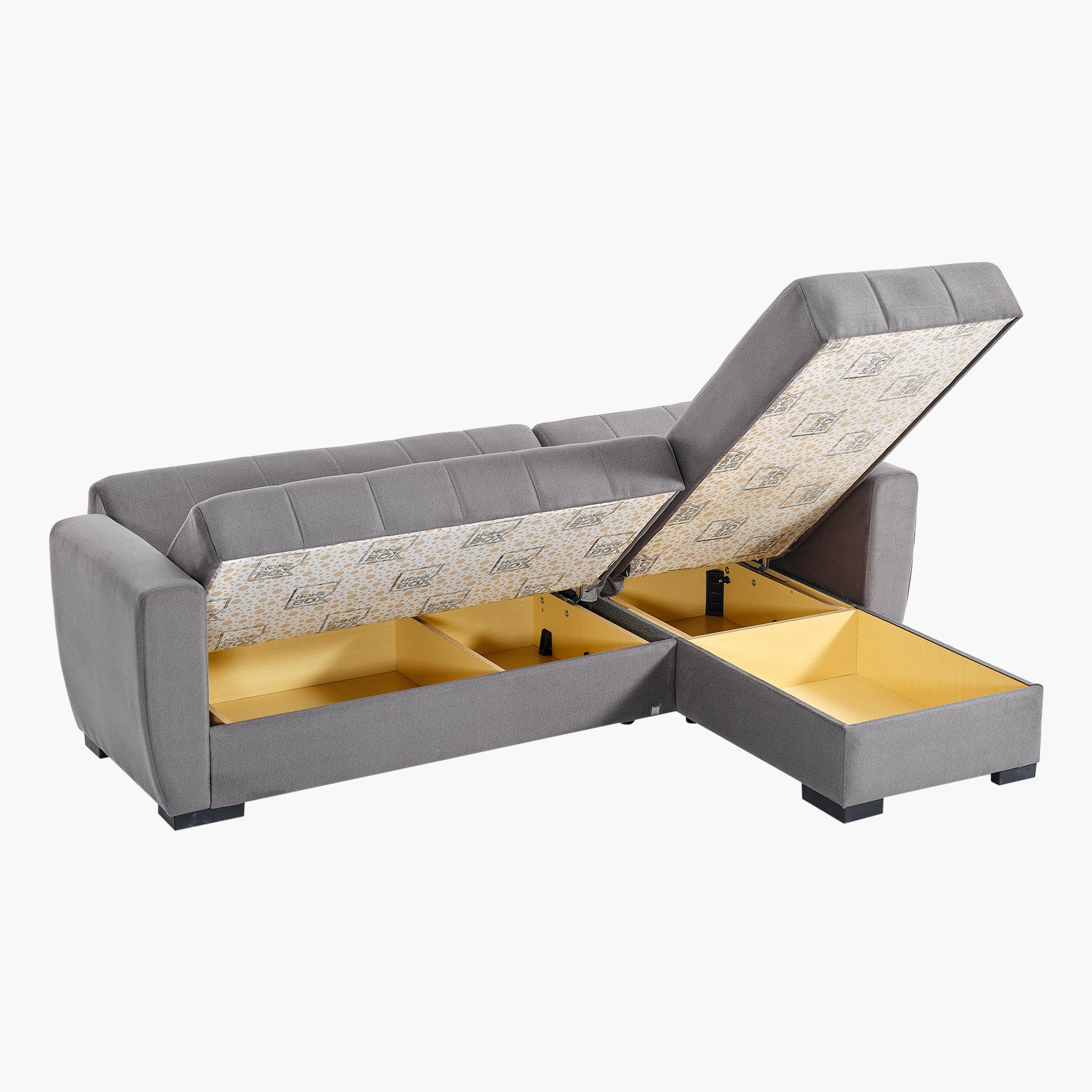 كنبة سرير قماش ركنية قابلة للعكس 4 مقاعد بمساحة تخزين و 2 وسادة من أرمينا-hbxfurniture-livingroom-sofabeds-image-6