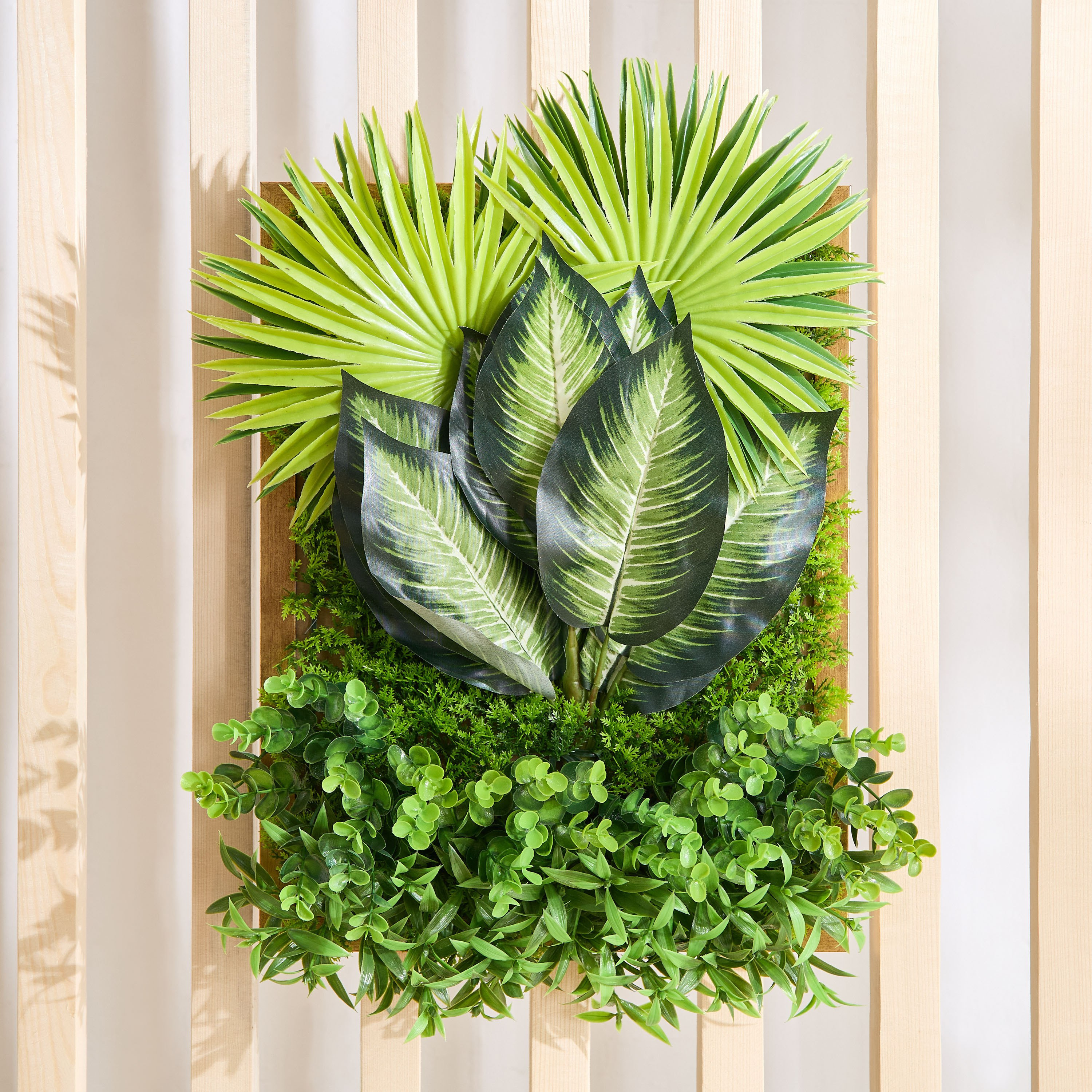 لوحة حائط مؤطرة من العشب الصناعي من سيلو - 35×8×45 سم-hbxdecorandfurnishings-homeaccessories-artificialflowersandplants-image-2
