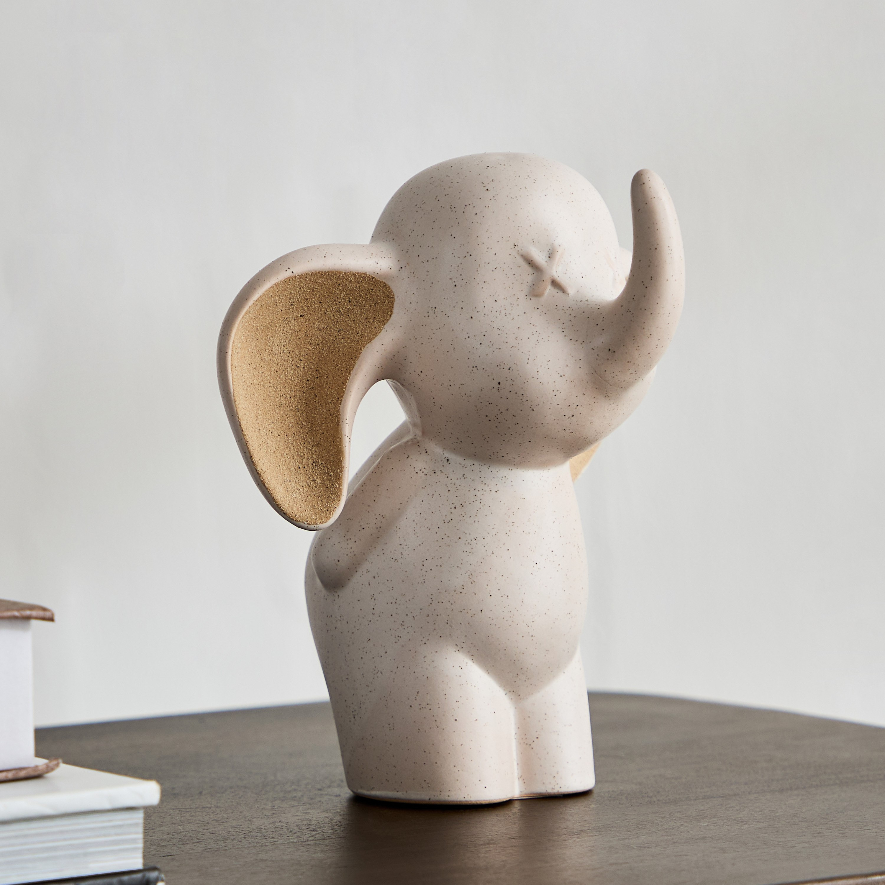 فيل ديكور لطيف سيراميك مزدوج الملمس من بليث - 15.1x11.2x16.2 سم-hbxhomeware-homedecor-figurinesandornaments-image-1