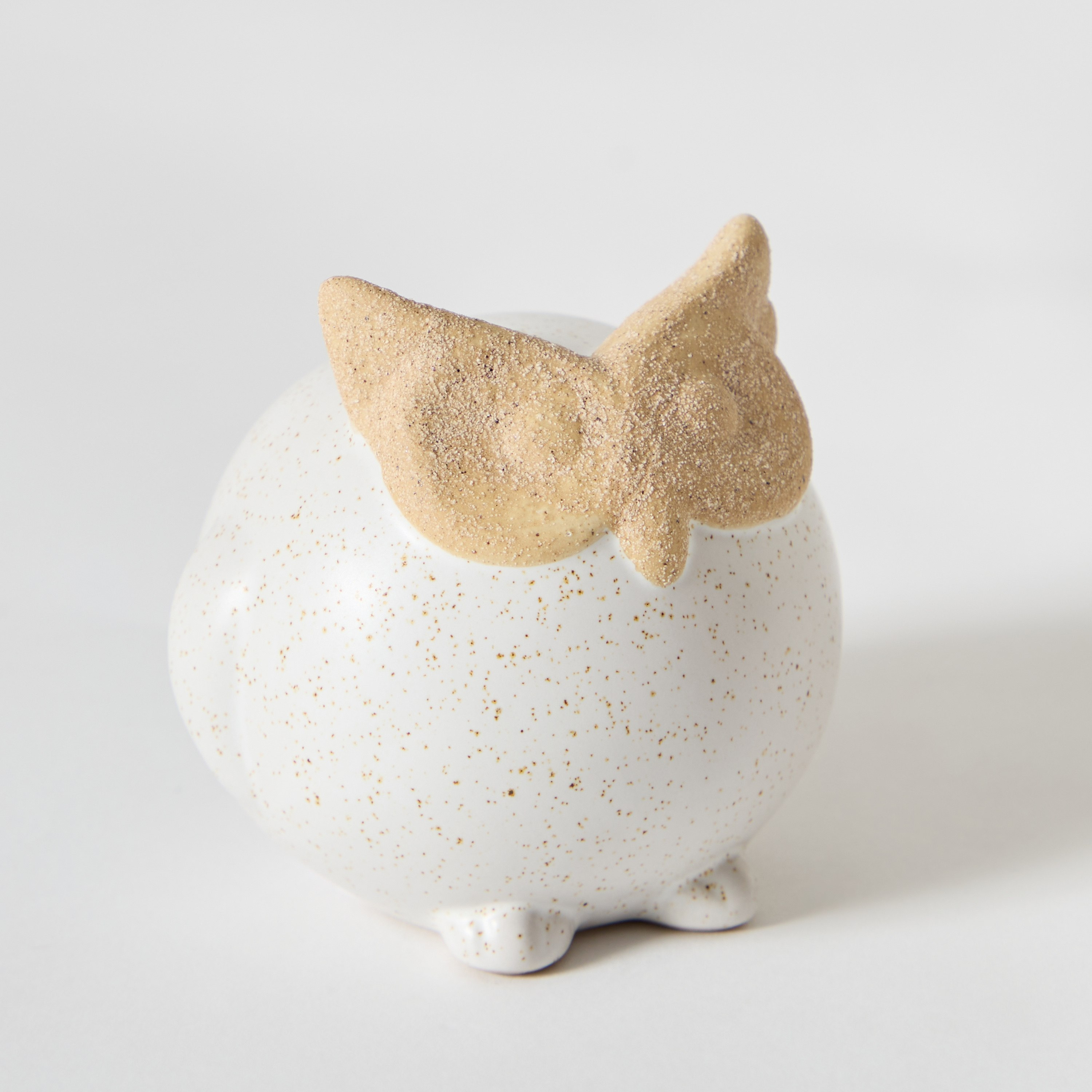 بومة ديكور سيراميك مزدوجة الملمس من بليث - 8.9x8.9x8.2 سم-hbxhomeware-homedecor-figurinesandornaments-image-5