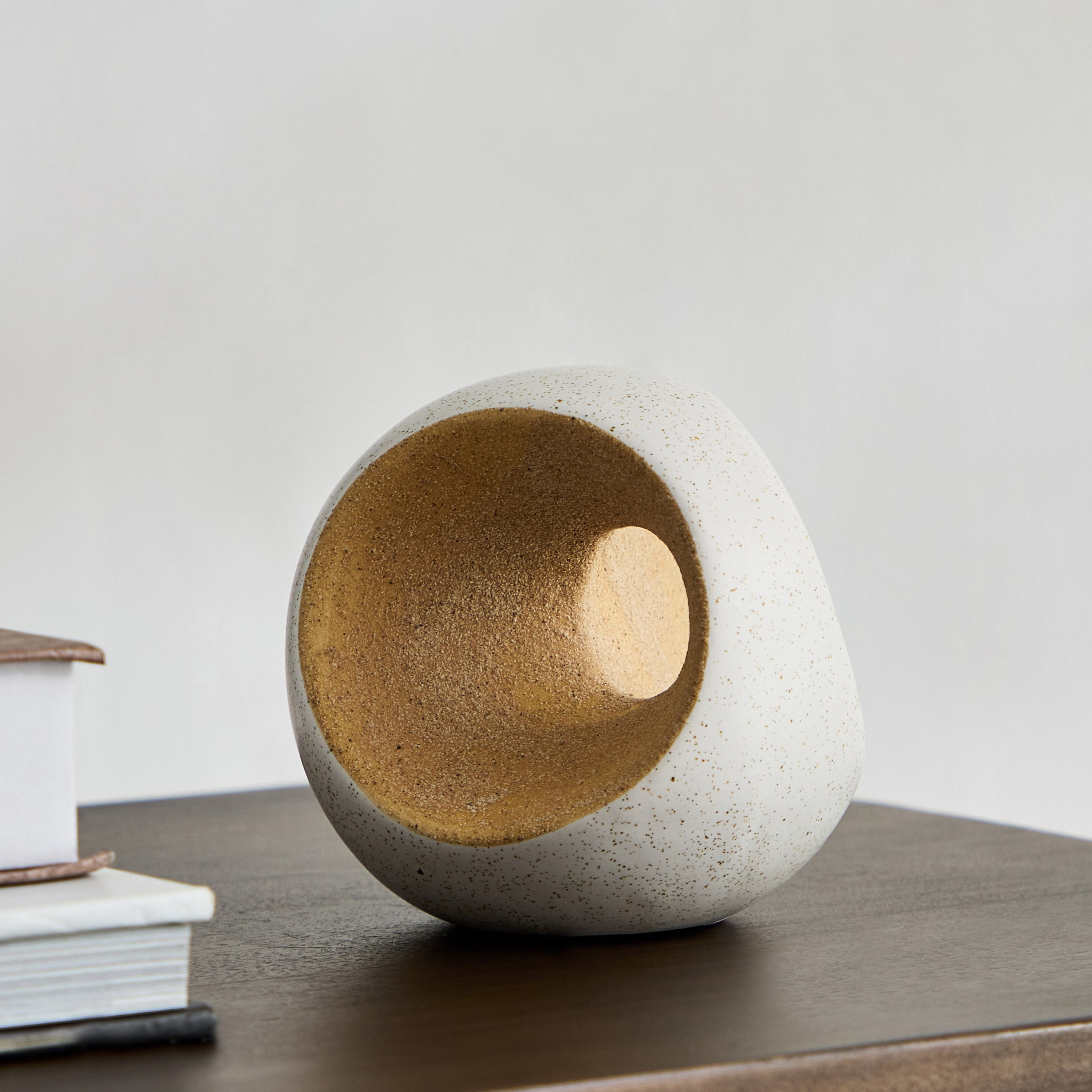 Blyth Ceramic Double Texture Accent - 11.1x10.5x10.5 cm-hbxhomeware-homedecor-figurinesandornaments-image-1