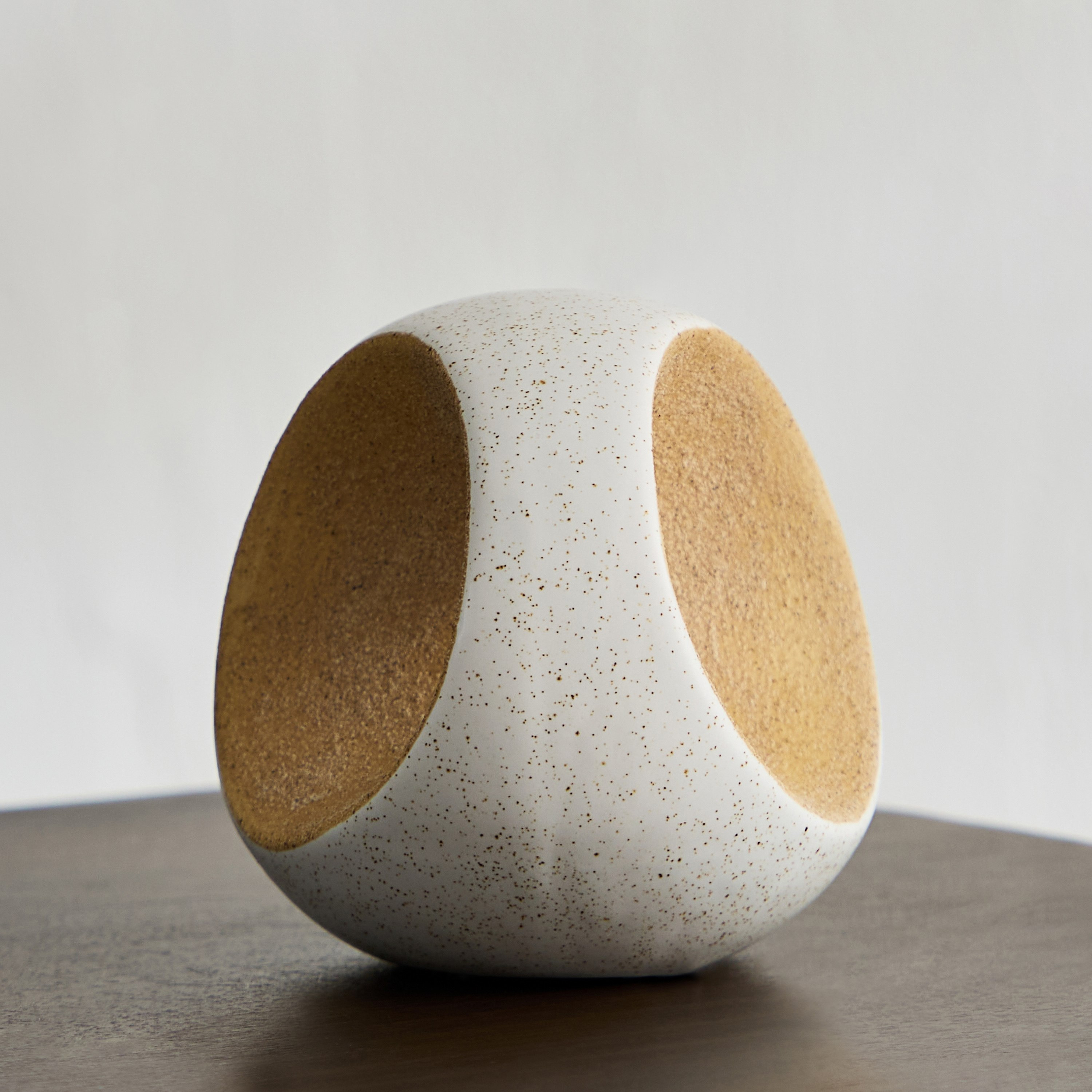 Blyth Ceramic Double Texture Accent - 11.1x10.5x10.5 cm-hbxhomeware-homedecor-figurinesandornaments-image-2
