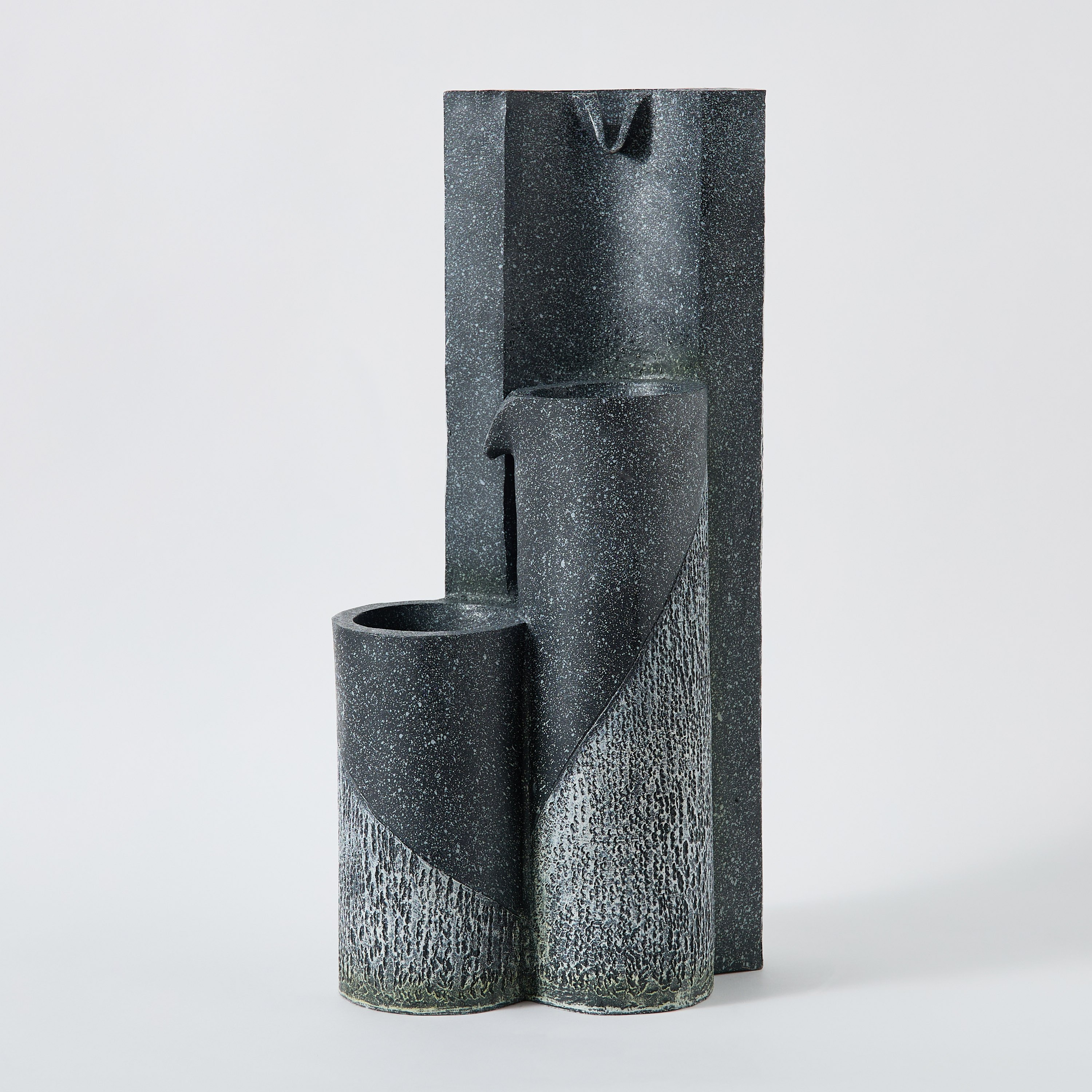 نافورة بـ3 أوعية وتشطيب حجري مع إضاءة ليد من أديل - 31x24x60 سم-hbxhomeware-gardenandoutdoor-outdoorfountain-image-4