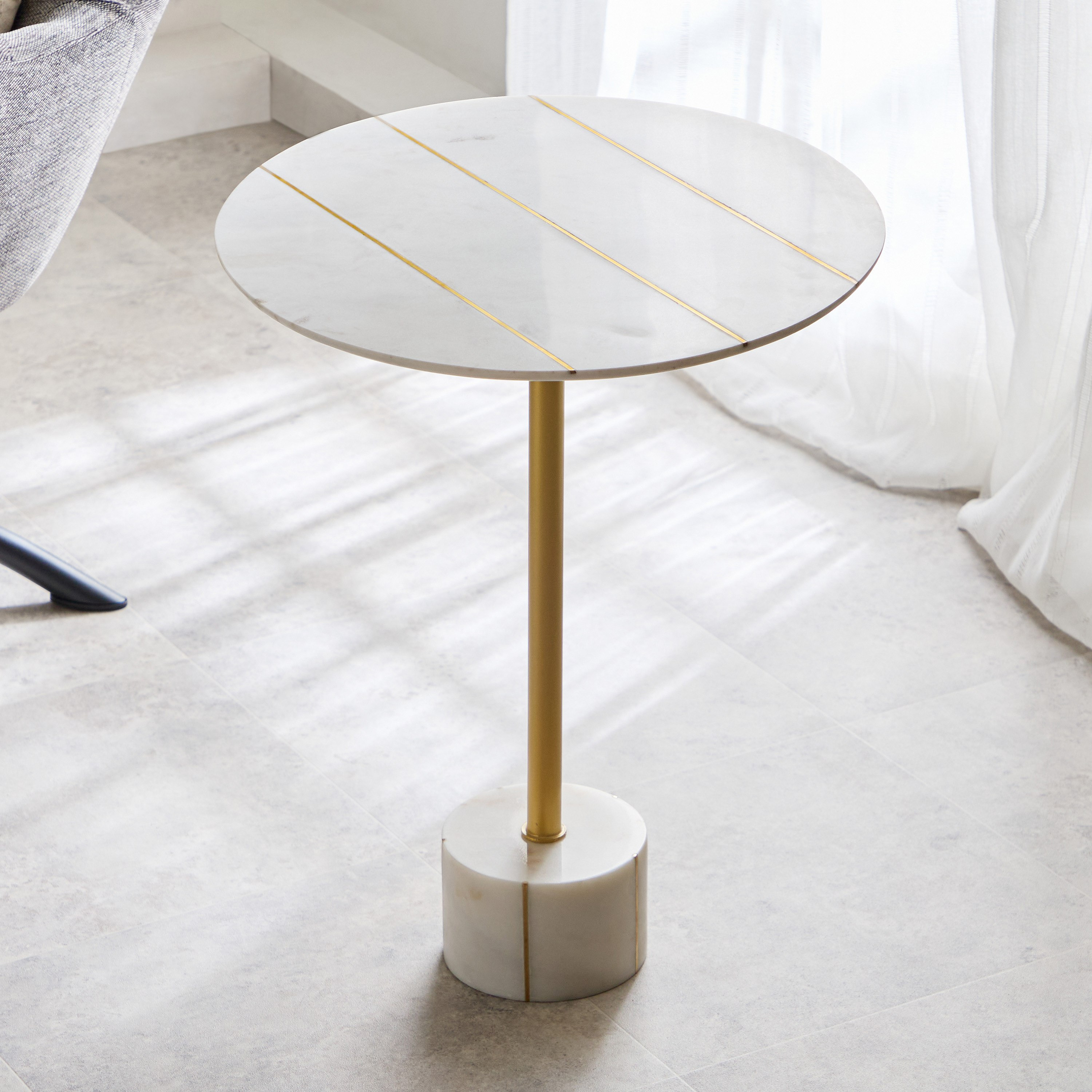 Vendra Carrara Genuine Marble with Brass Inlay Accent Table-PROMO_HB_SA_HBX10_TH1000_NEW_031025-image-2