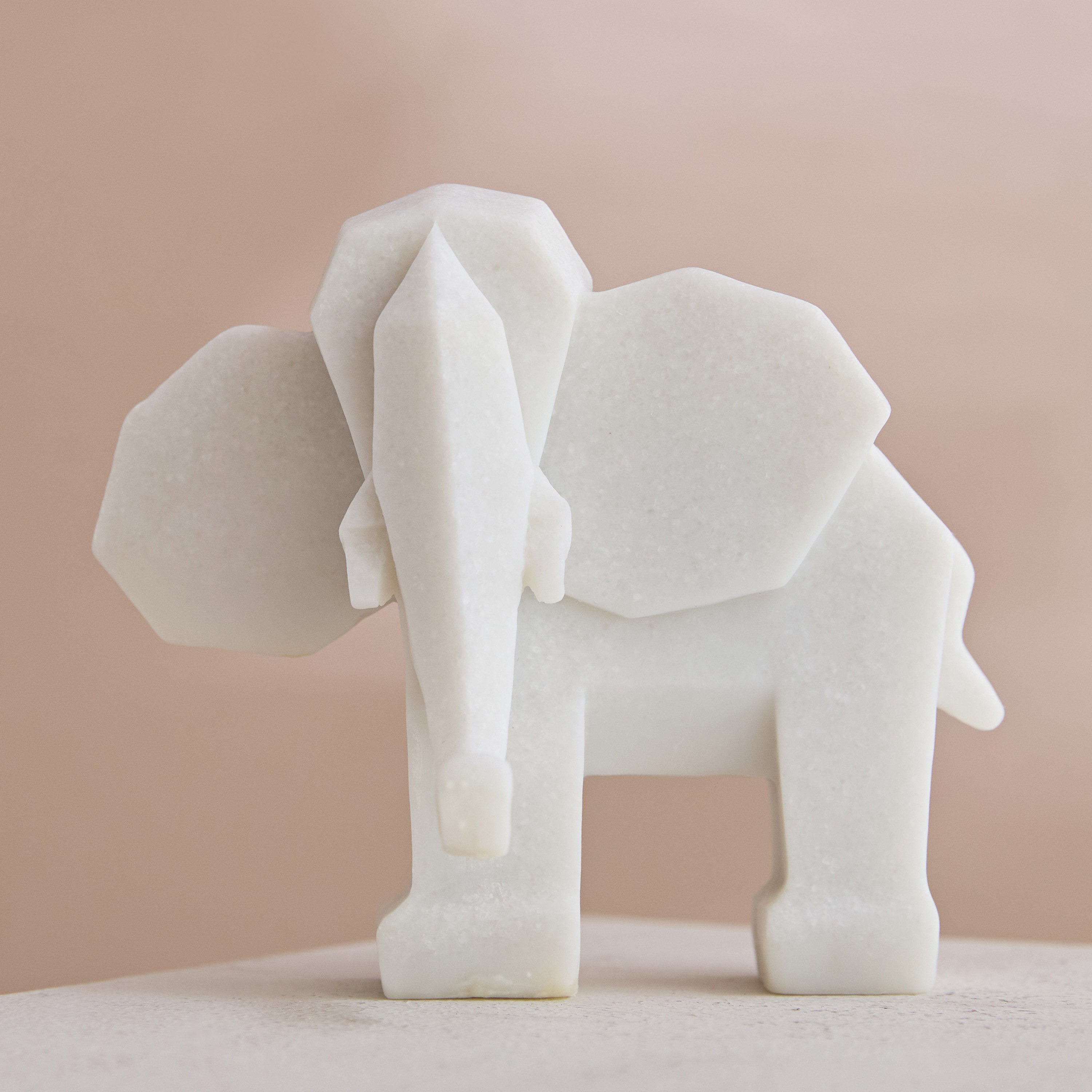 Verdant Polyresin Elephant Accent in Sand Finish - 13.5x7.5x11.5 cm-hbxhomeware-homedecor-figurinesandornaments-image-2