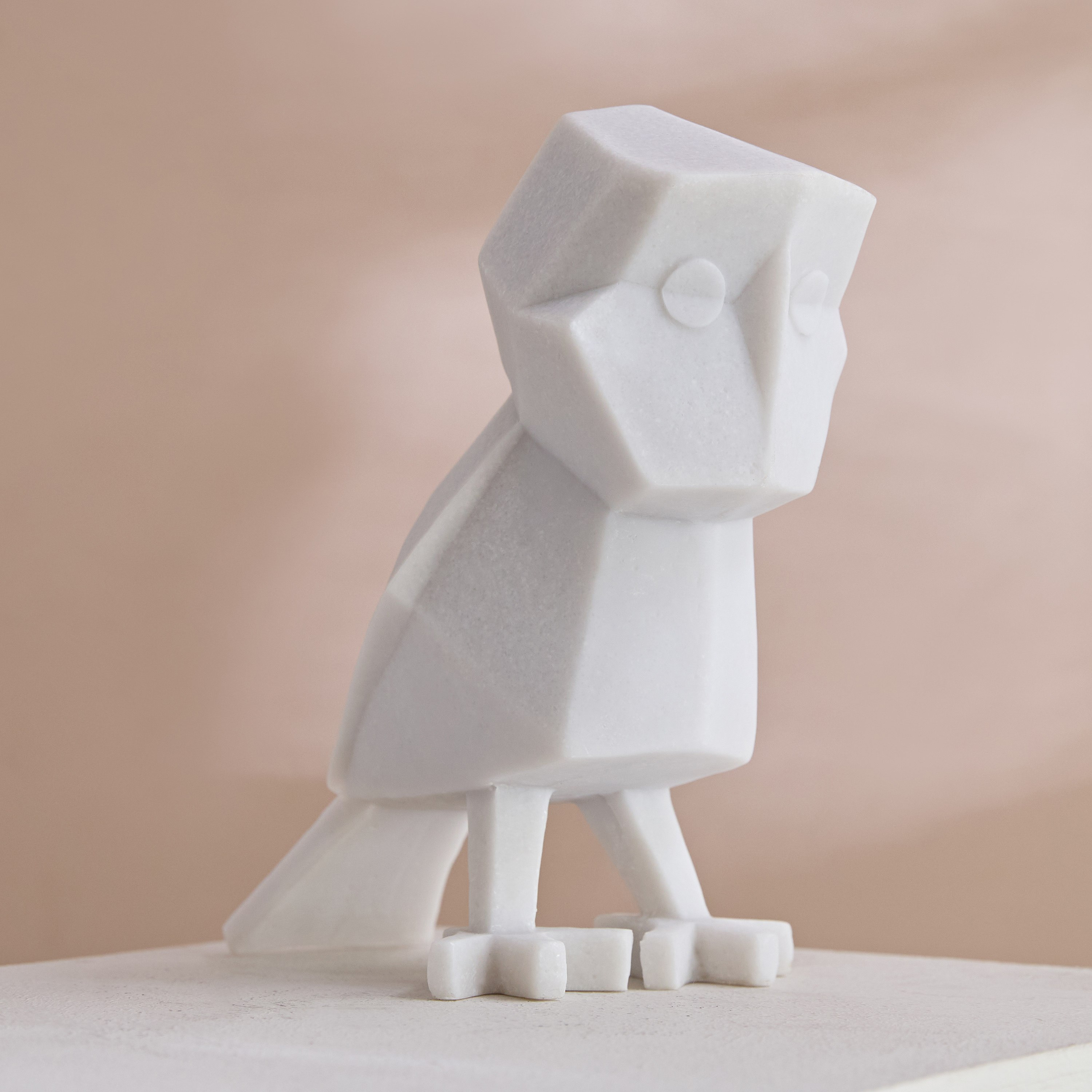 Verdant Polyresin Owl Accent in Sand Finish - 18x11.5x22 cm-hbxhomeware-homedecor-figurinesandornaments-image-1