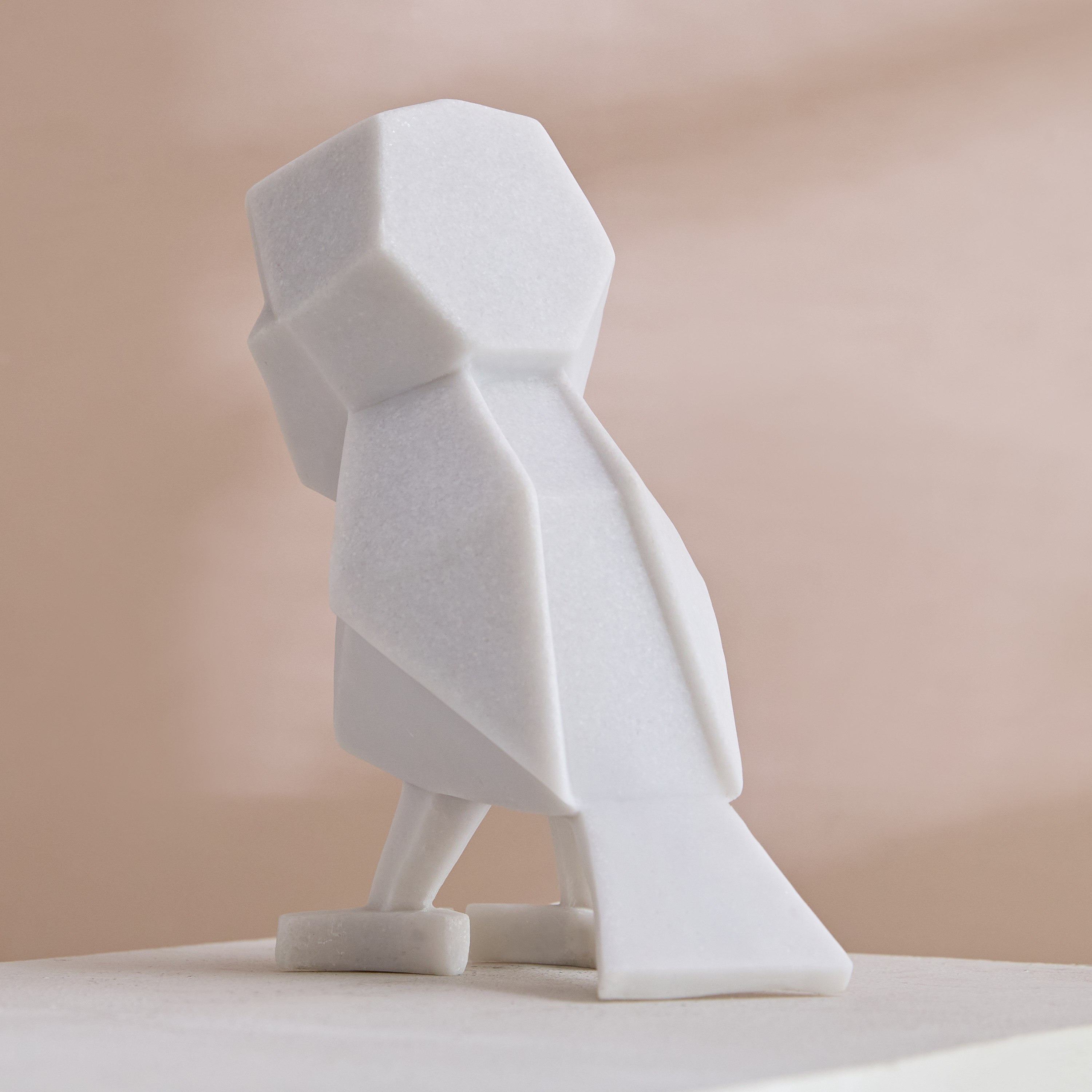 Verdant Polyresin Owl Accent in Sand Finish - 18x11.5x22 cm-hbxhomeware-homedecor-figurinesandornaments-image-2