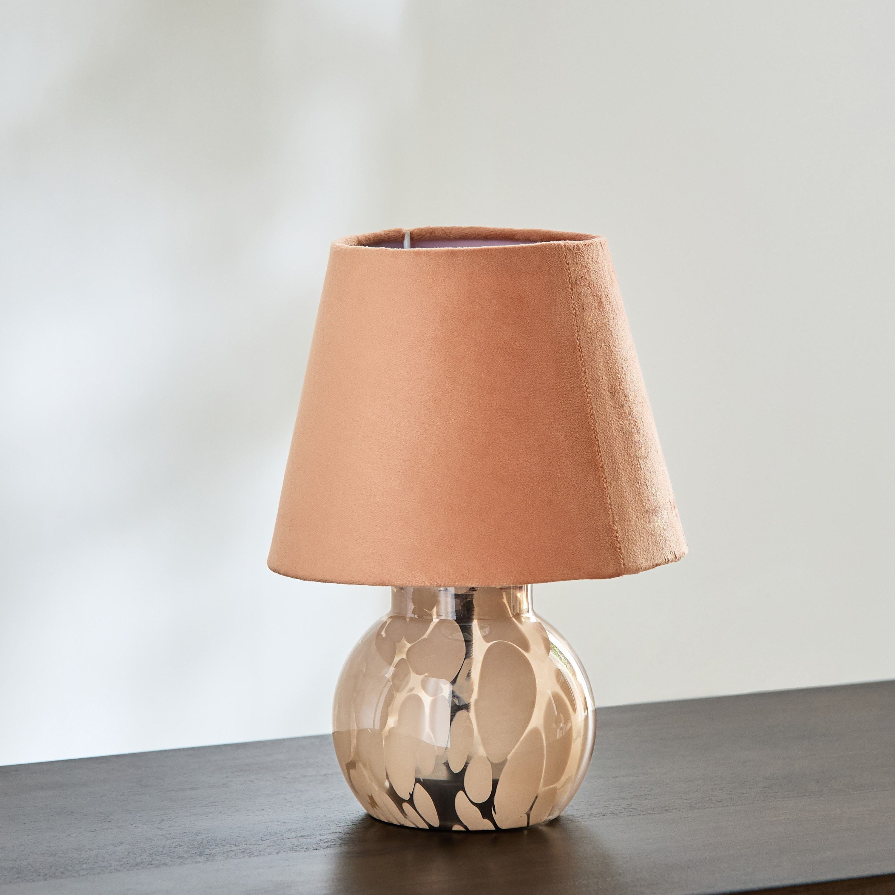 Auden LED Bulb Lamp with Speckle Glass Base - 17.2x17.2x24 cm-hbxbedroom-lighting-tablelamps-image-2