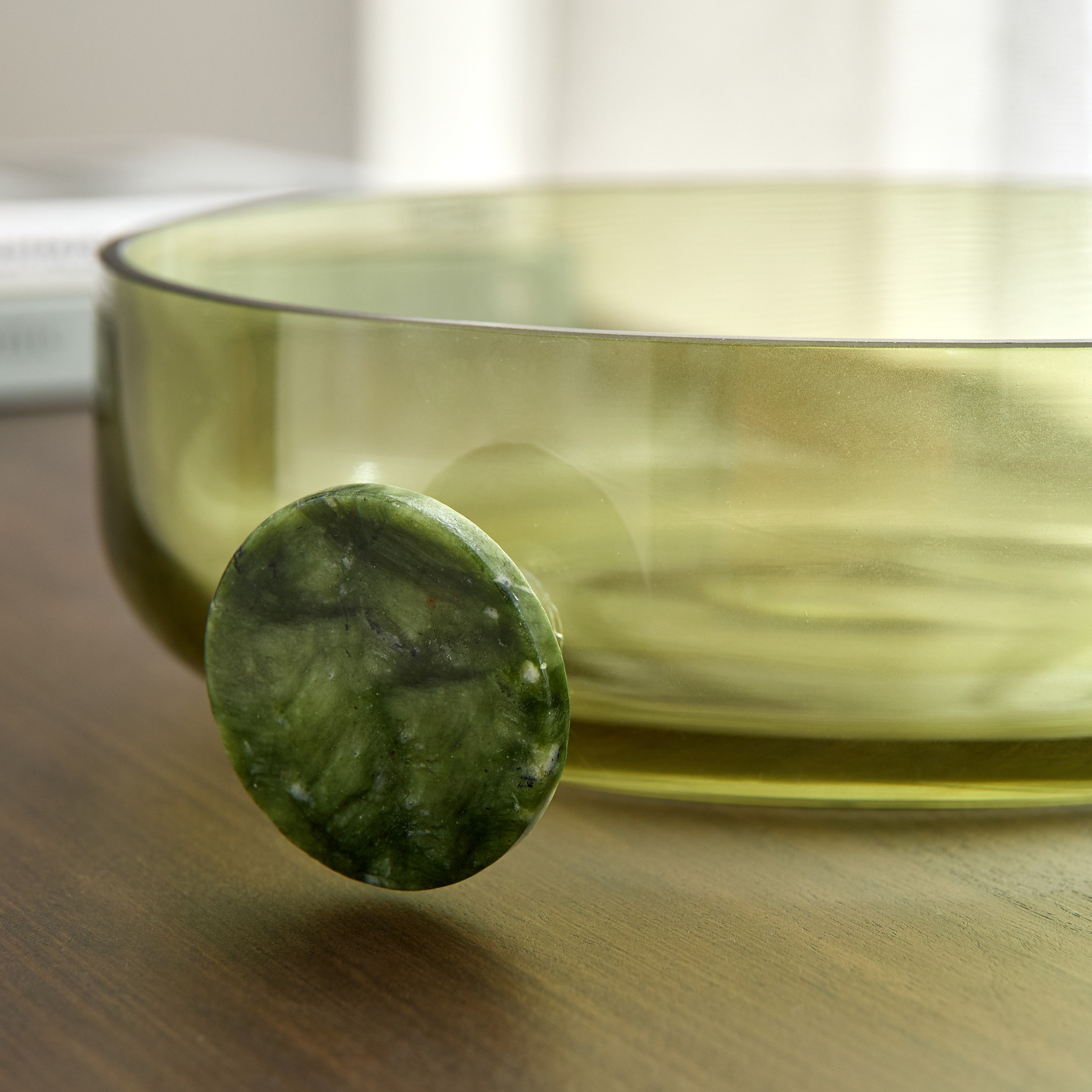 وعاء ديكور زجاج بمقبض من أودن- 26x23x7 سم-hbxdecorandfurnishings-homeaccessories-bowls-image-6
