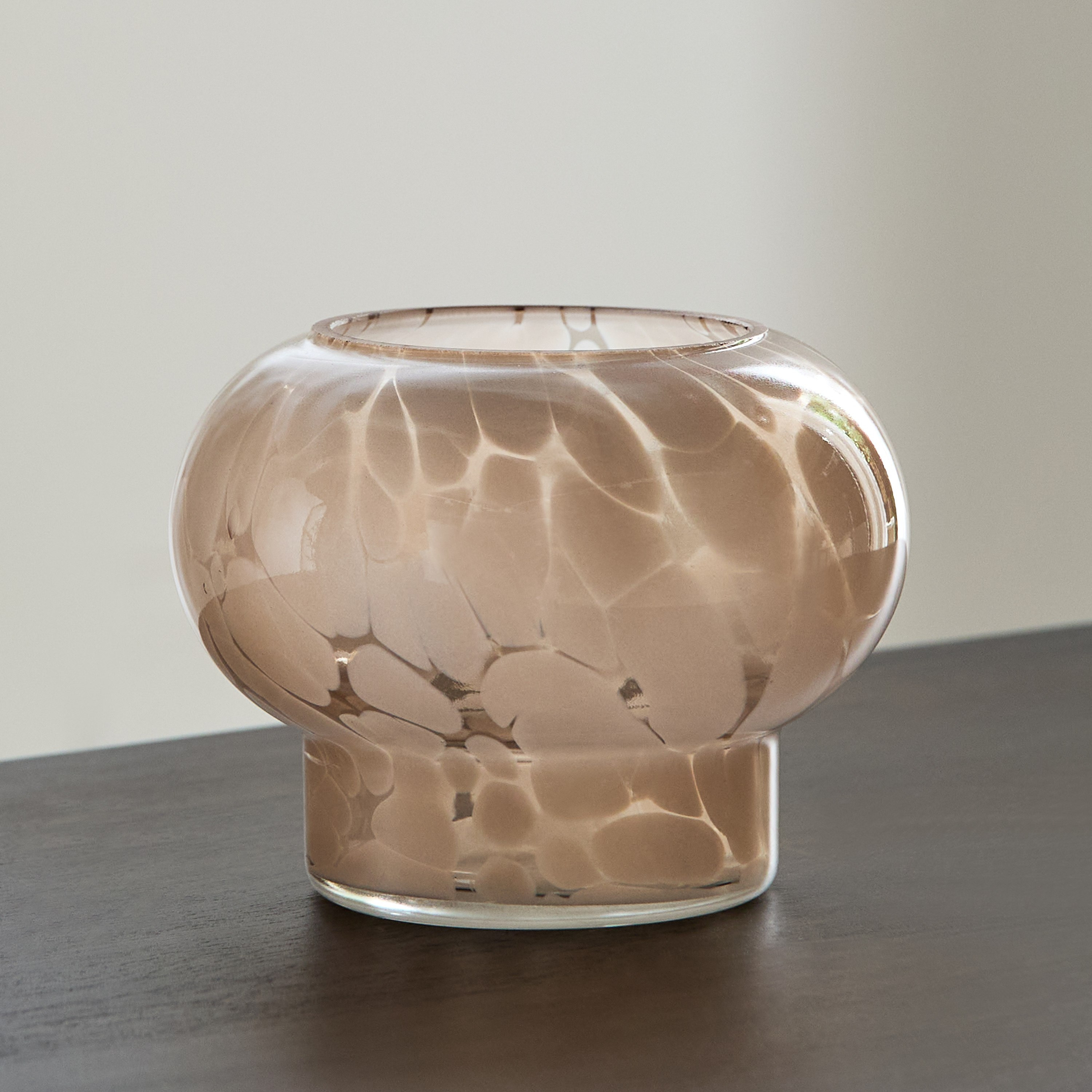 Auden Speckle Glass Candleholder - 12x12x9 cm-hbxlivingroom-decorandaccessories-candleholders-image-2