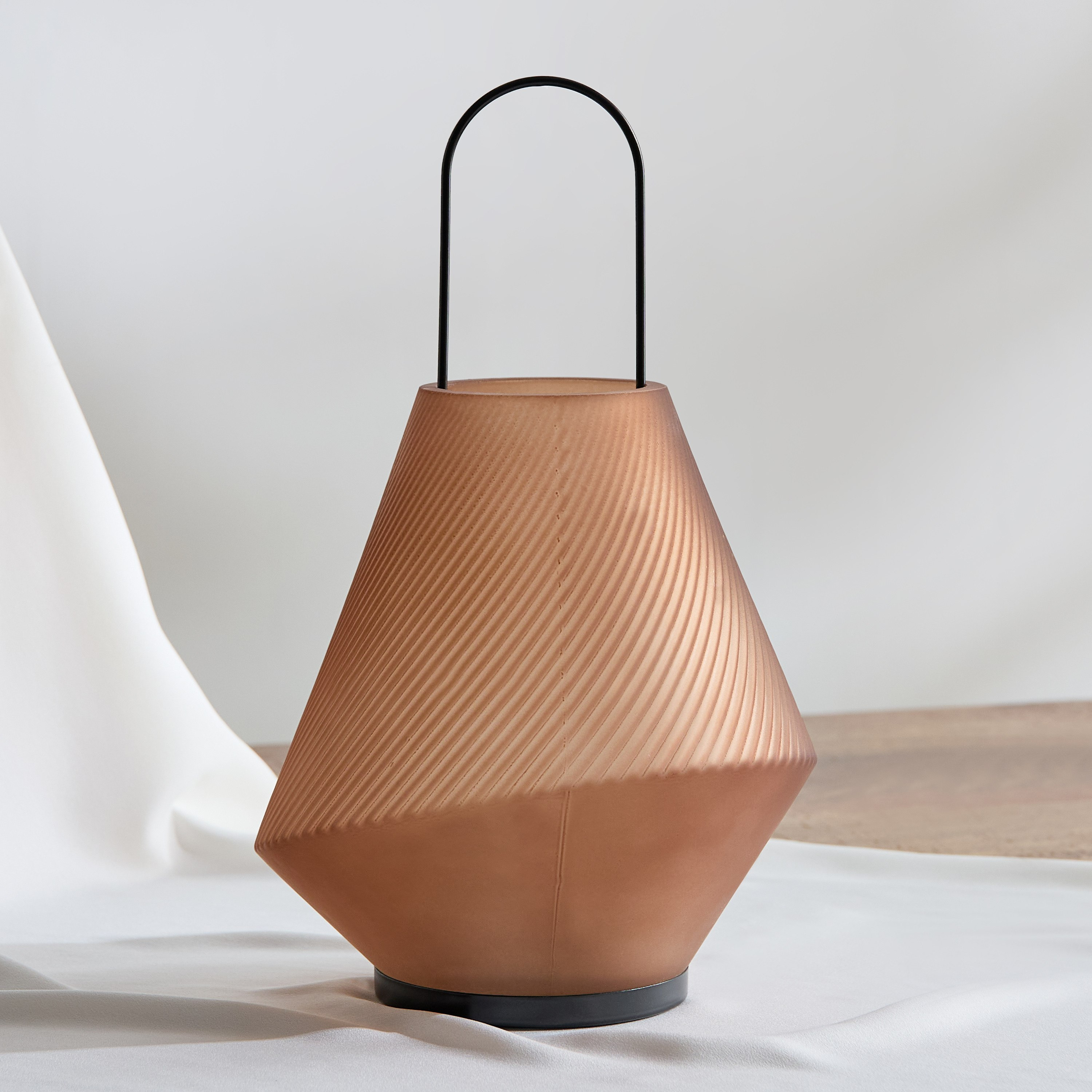 Auden Curved Glass Ribbed Lantern with Metal Handle - 18x18x30 cm-PROMO_HB_AE_B1G1_250925-image-2