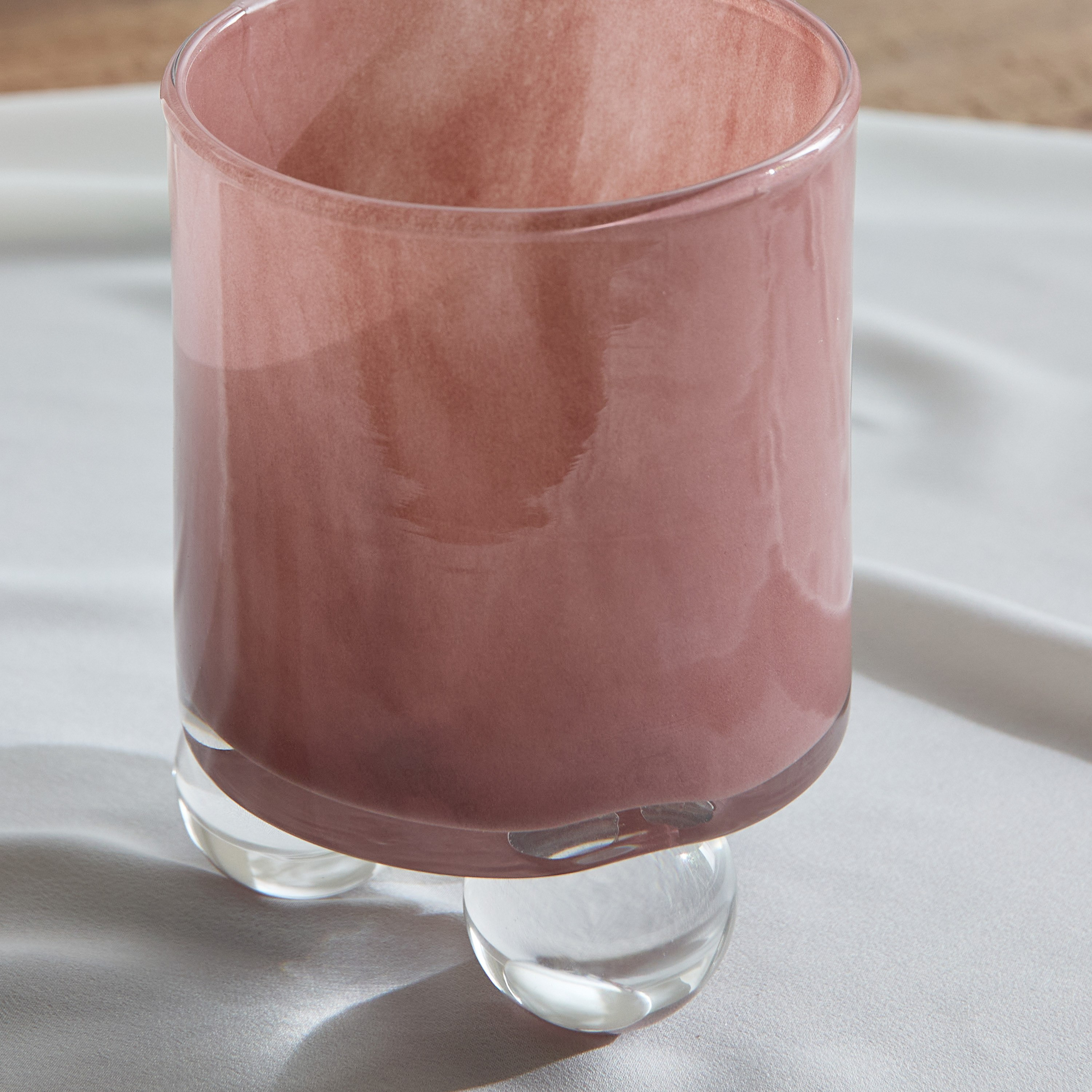 حامل شموع زجاج مع حامل زجاج مستدير من أودن - 10.5x10.5x13.9 سم-hbxlivingroom-decorandaccessories-candleholders-image-3