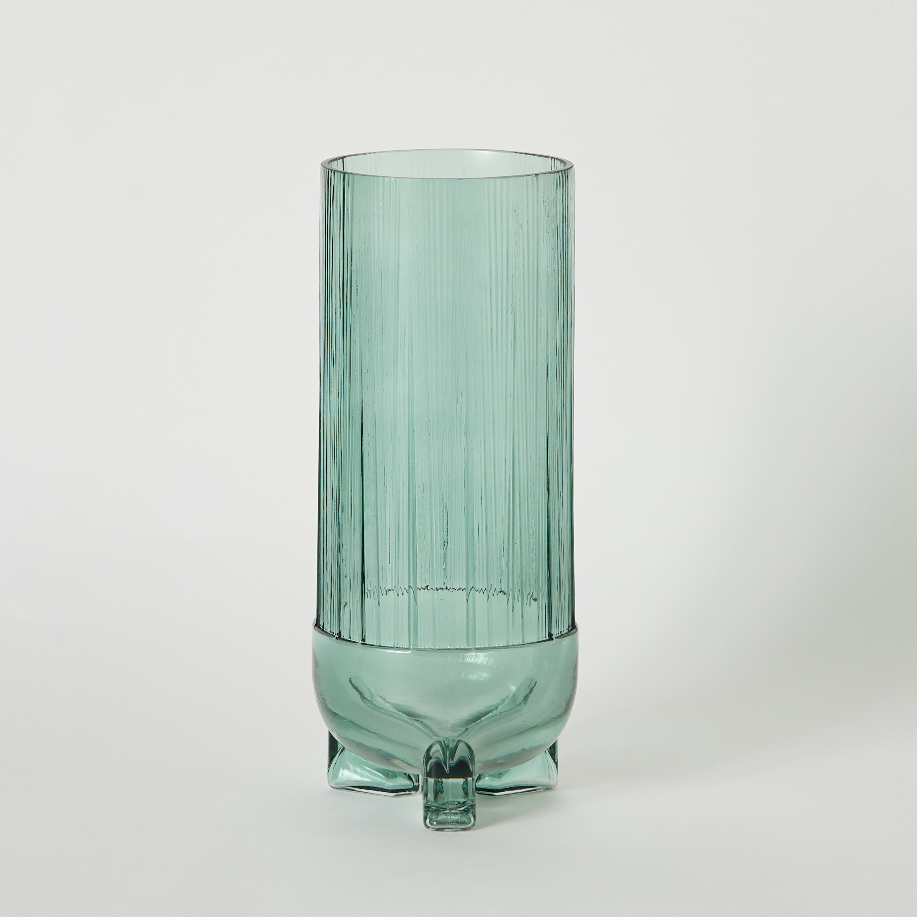 Auden Ribbed Glass Vase with Base - 11.3x11.3x28 cm-PROMO_HB_AE_B1G1_250925-image-5