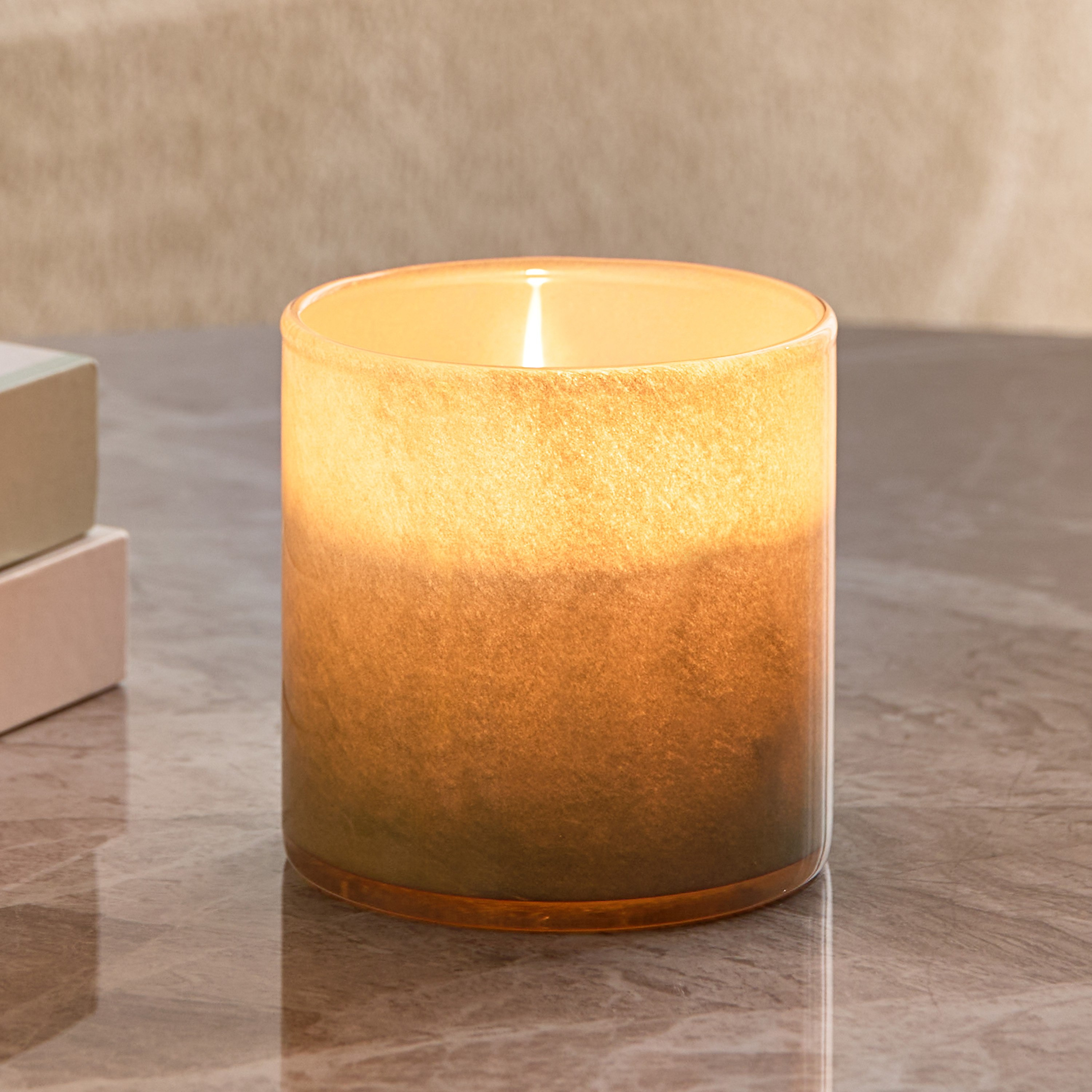 Auden Textured Glass Candleholder - 10x10x10 cm-hbxlivingroom-decorandaccessories-candleholders-image-1