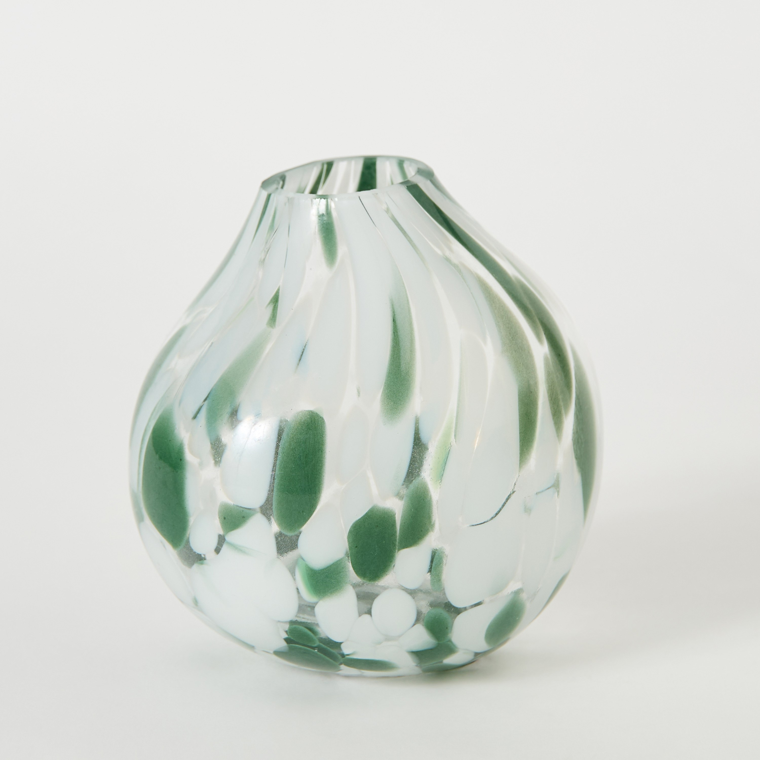 مزهرية زجاج صغيرة مرقطة عضوية من أودن - 12x12x12 سم-hbxhomeware-hbxdecorandfurnishings-image-5