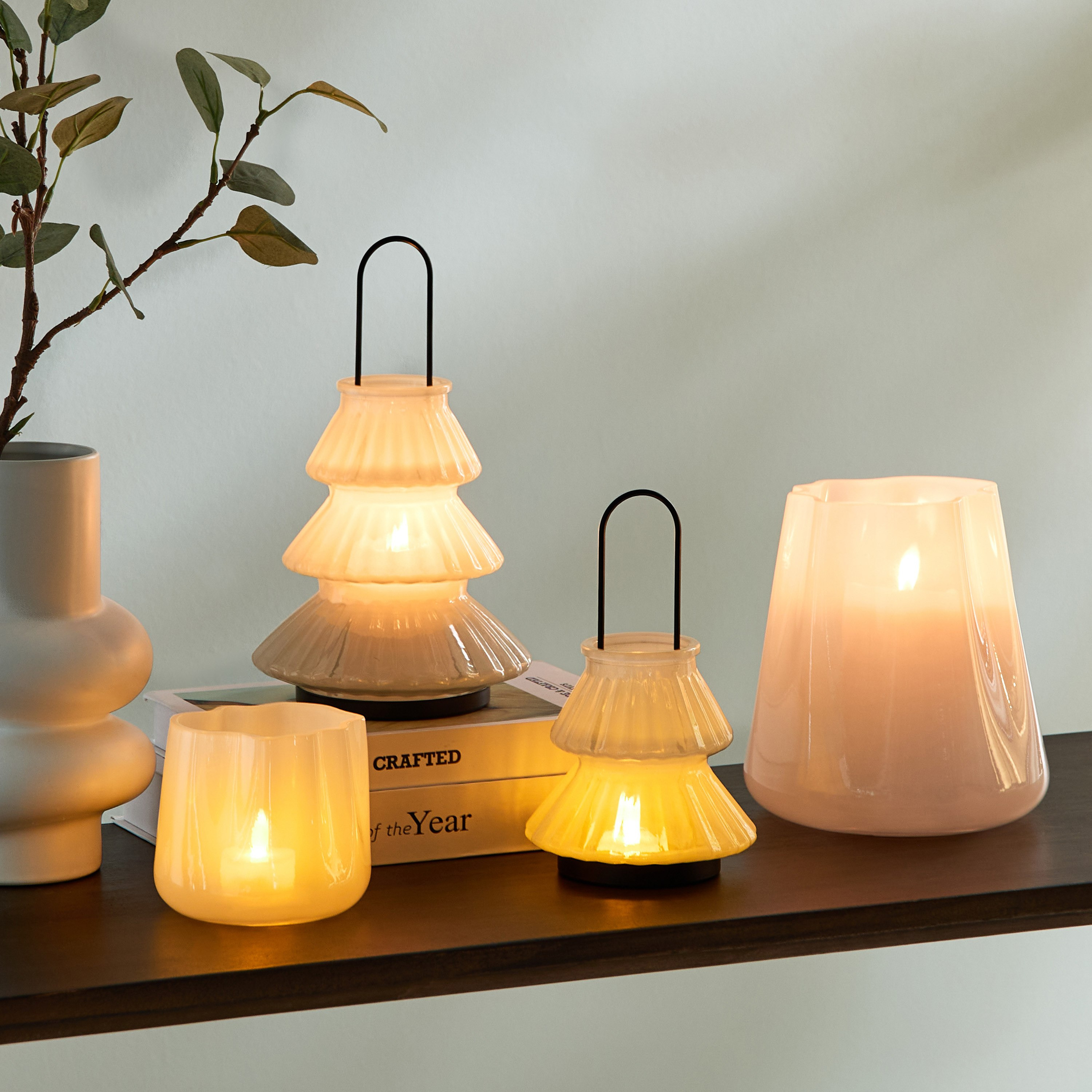 Auden Glass Lantern with Metal Handle - 12.5x12.5x20 cm-hbxdecorandfurnishings-homeaccessories-lanterns-image-5