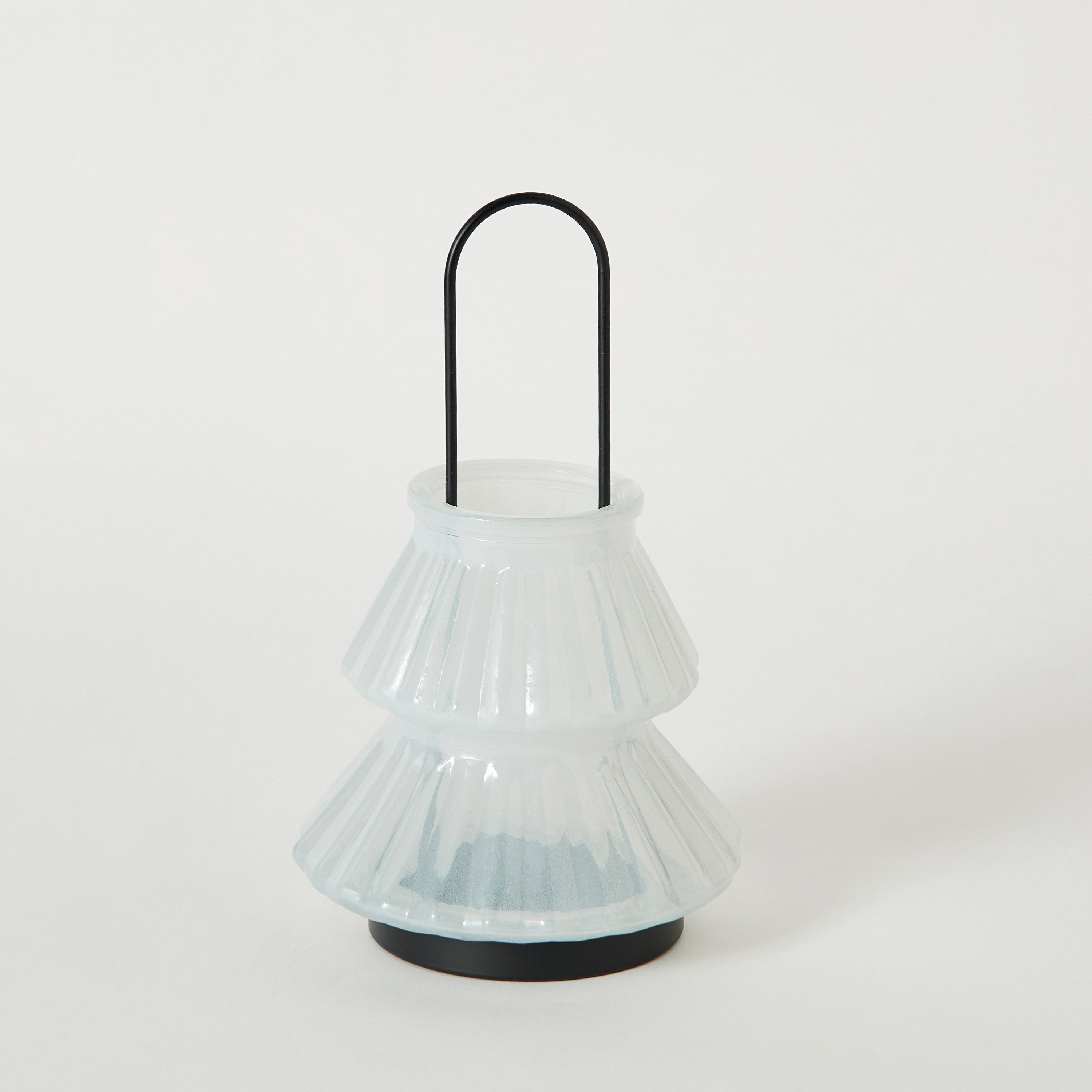 Auden Glass Lantern with Metal Handle - 12.5x12.5x20 cm-hbxdecorandfurnishings-homeaccessories-lanterns-image-6