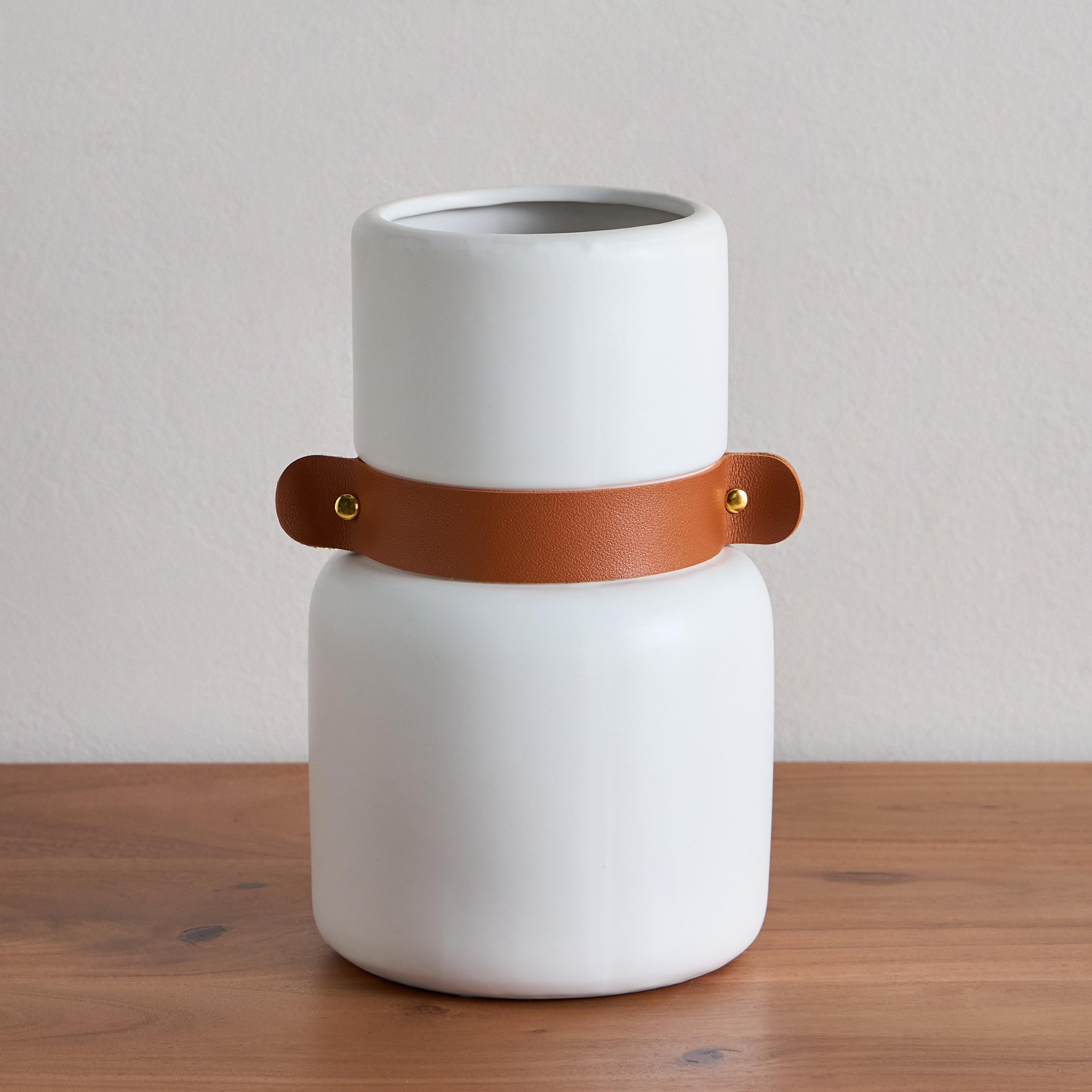 Tilden Ceramic Vase with PU Band - 14x14x23.5 cm-PROMO_HB_AE_B1G1_250925-image-2