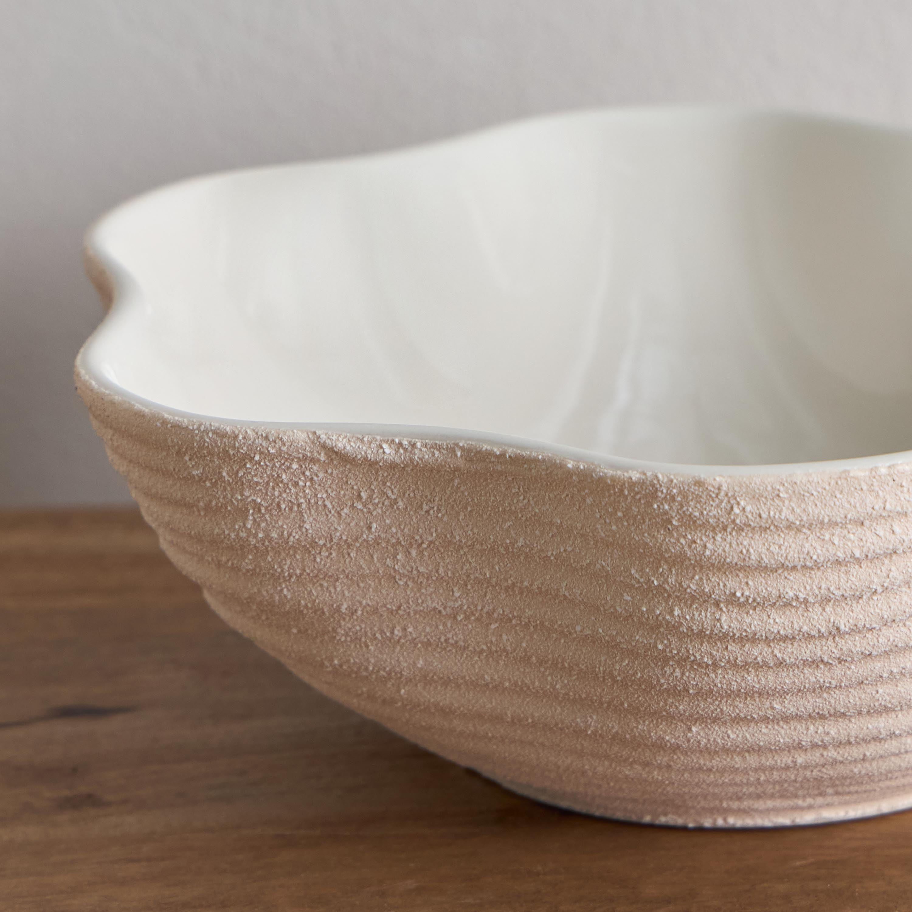 Tilden Natural Design Ceramic Deco Bowl - 25.5x25.5x8.5 cm-PROMO_HB_AE_B1G1_250925-image-3