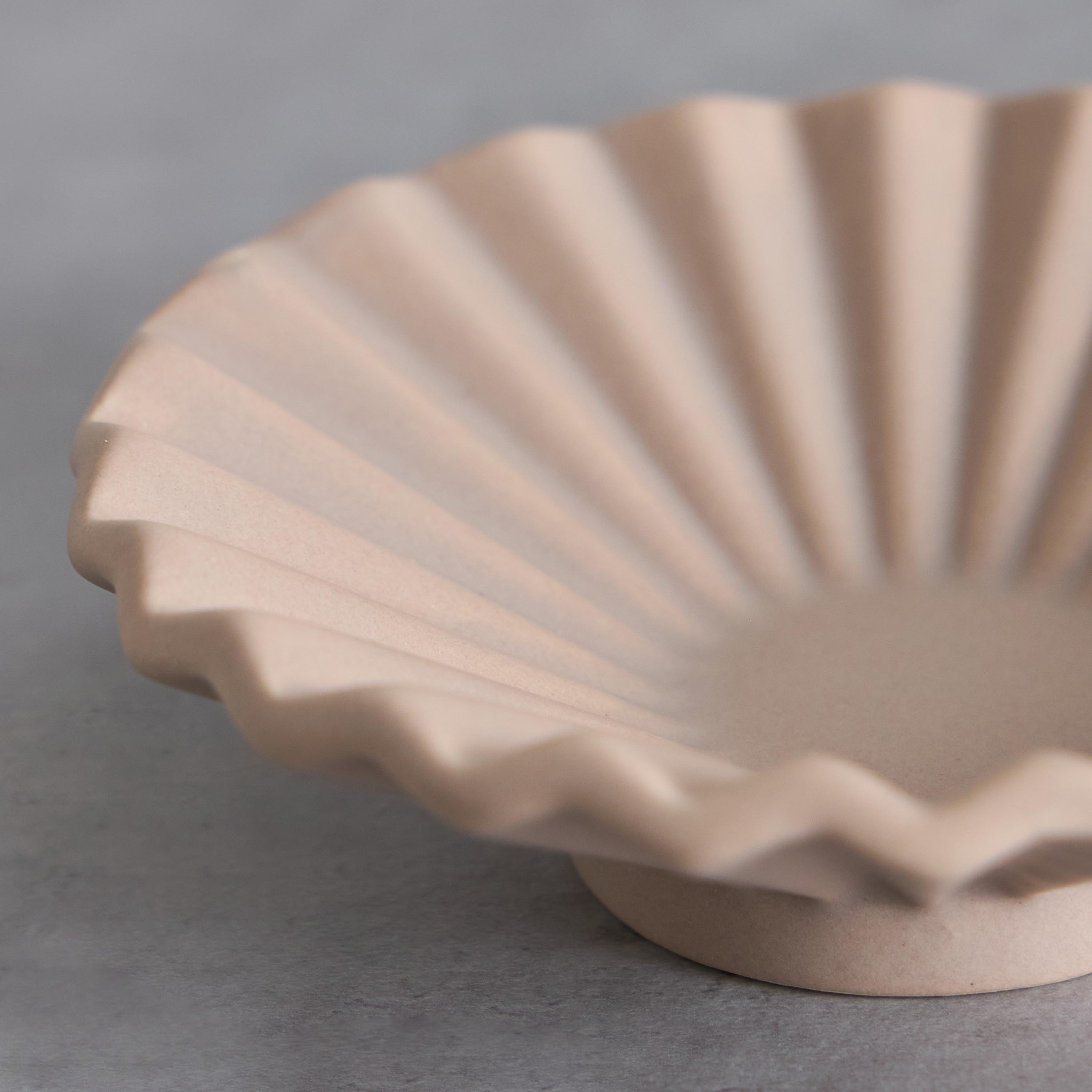 Tilden Bouquet Design Ceramic Candle Dish - 11x11x3 cm-hbxlivingroom-decorandaccessories-candleholders-image-3