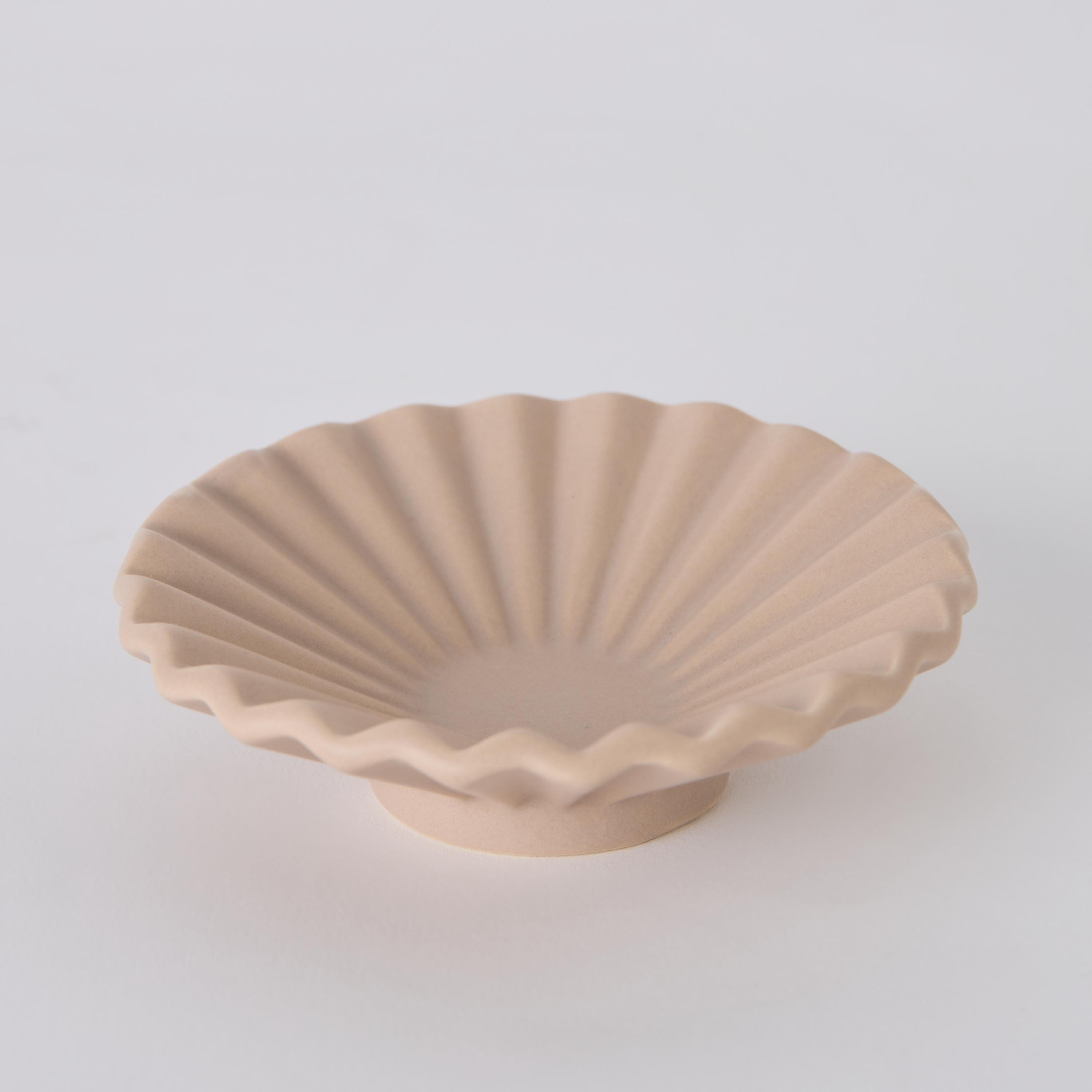 Tilden Bouquet Design Ceramic Candle Dish - 11x11x3 cm-hbxlivingroom-decorandaccessories-candleholders-image-5