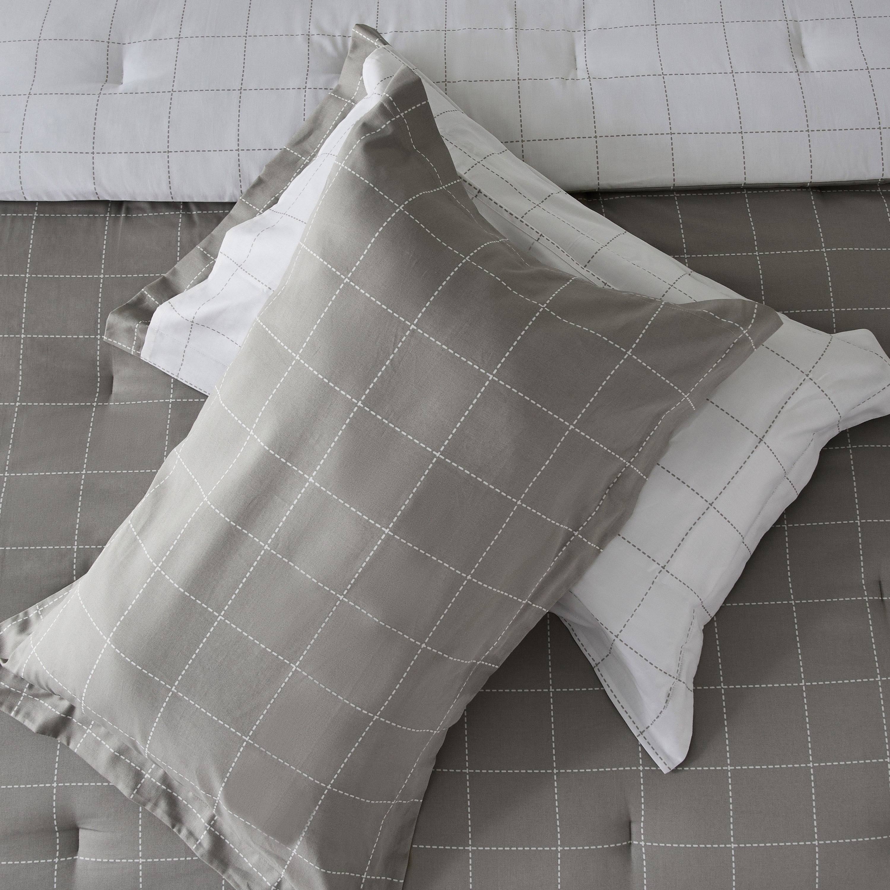 Lavish Blokify 3-Piece Printed Cotton Twin Comforter Set - 160x220 cm-hbxhomeware-hbxbedroom-image-6