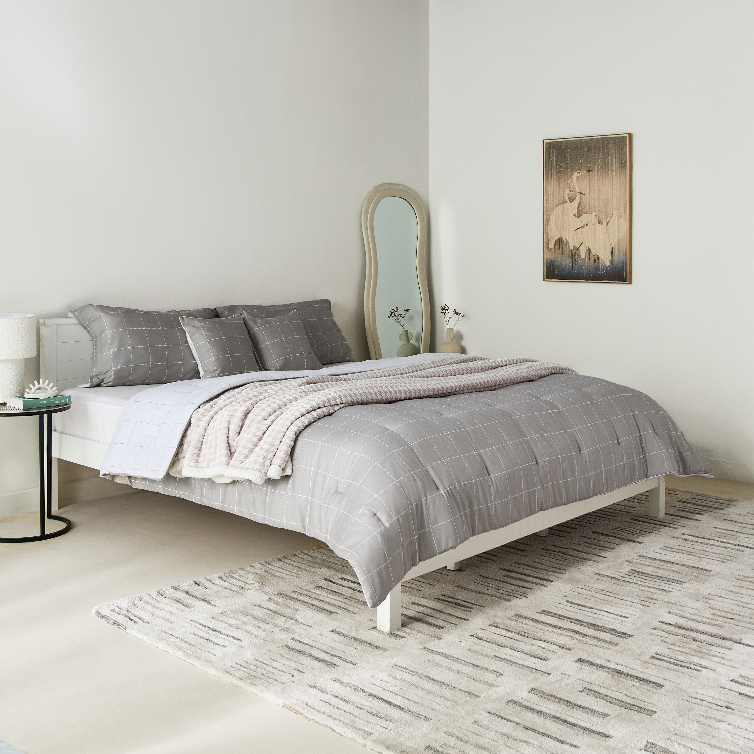Lavish Blokify 5-Piece Printed Cotton King Comforter Set - 220X240 cm-hbxhomeware-hbxbedroom-image-10