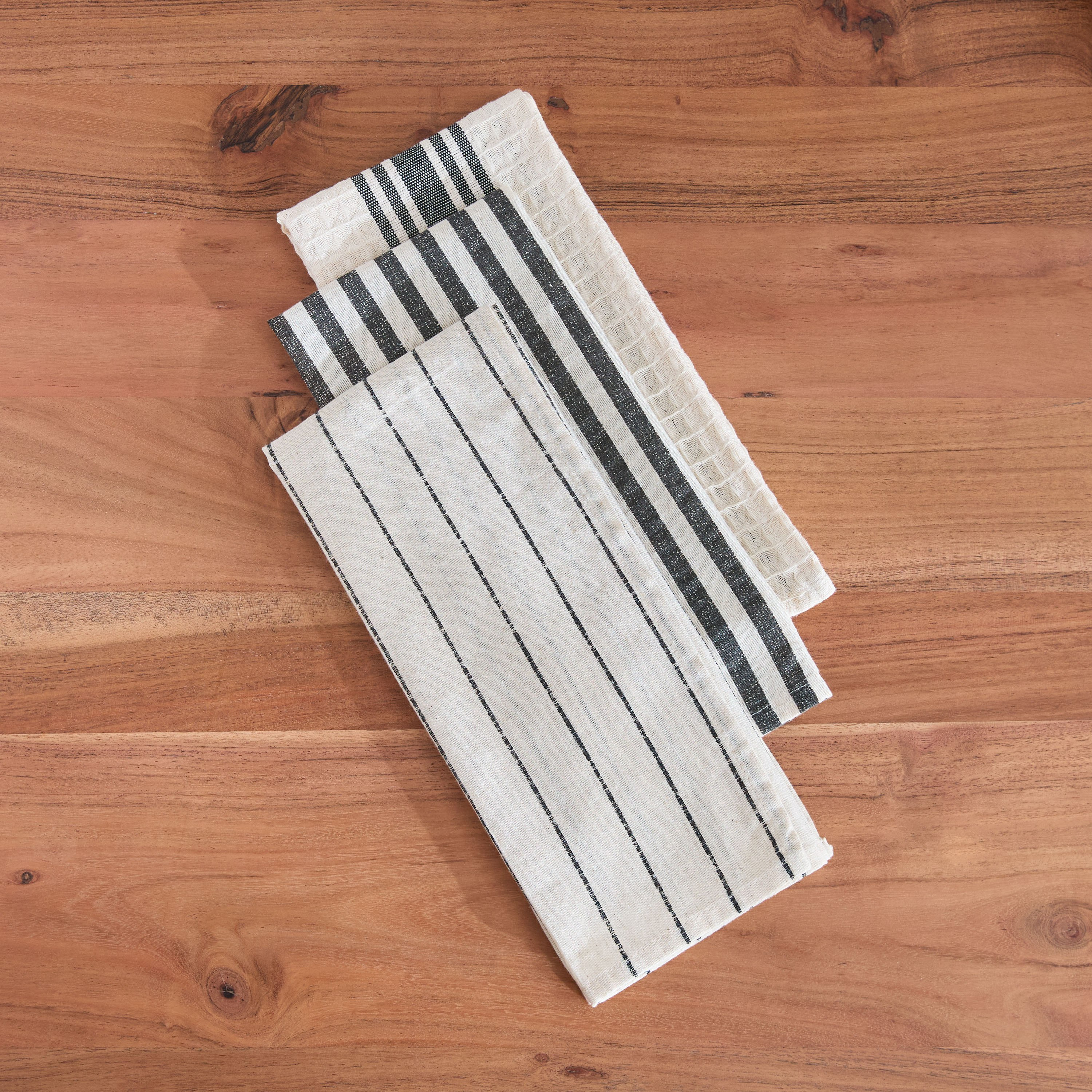 طقم مناشف مطبخ مخطط 3 قطع من نوار - 40x65 سم-hbxhomeware-kitchenware-kitchenlinens-image-2