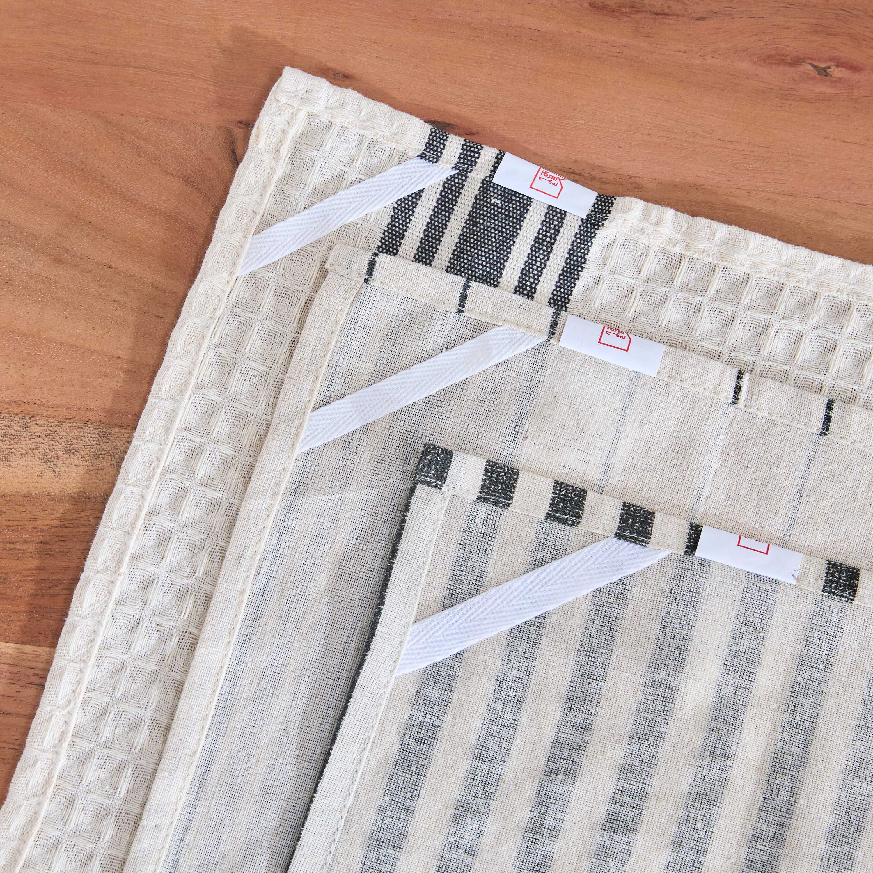 طقم مناشف مطبخ مخطط 3 قطع من نوار - 40x65 سم-hbxhomeware-kitchenware-kitchenlinens-image-4
