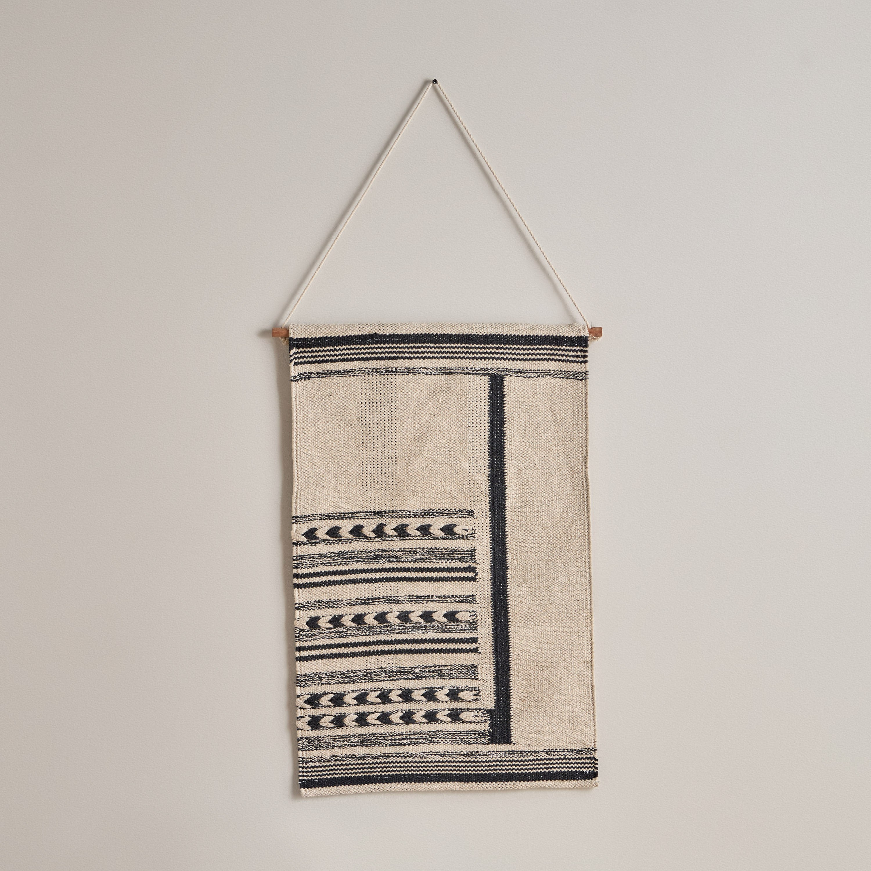 Noir Cotton Woven Wall Hanging - 50x80 cm-hbxdiningroom-walldecor-wallart-image-2