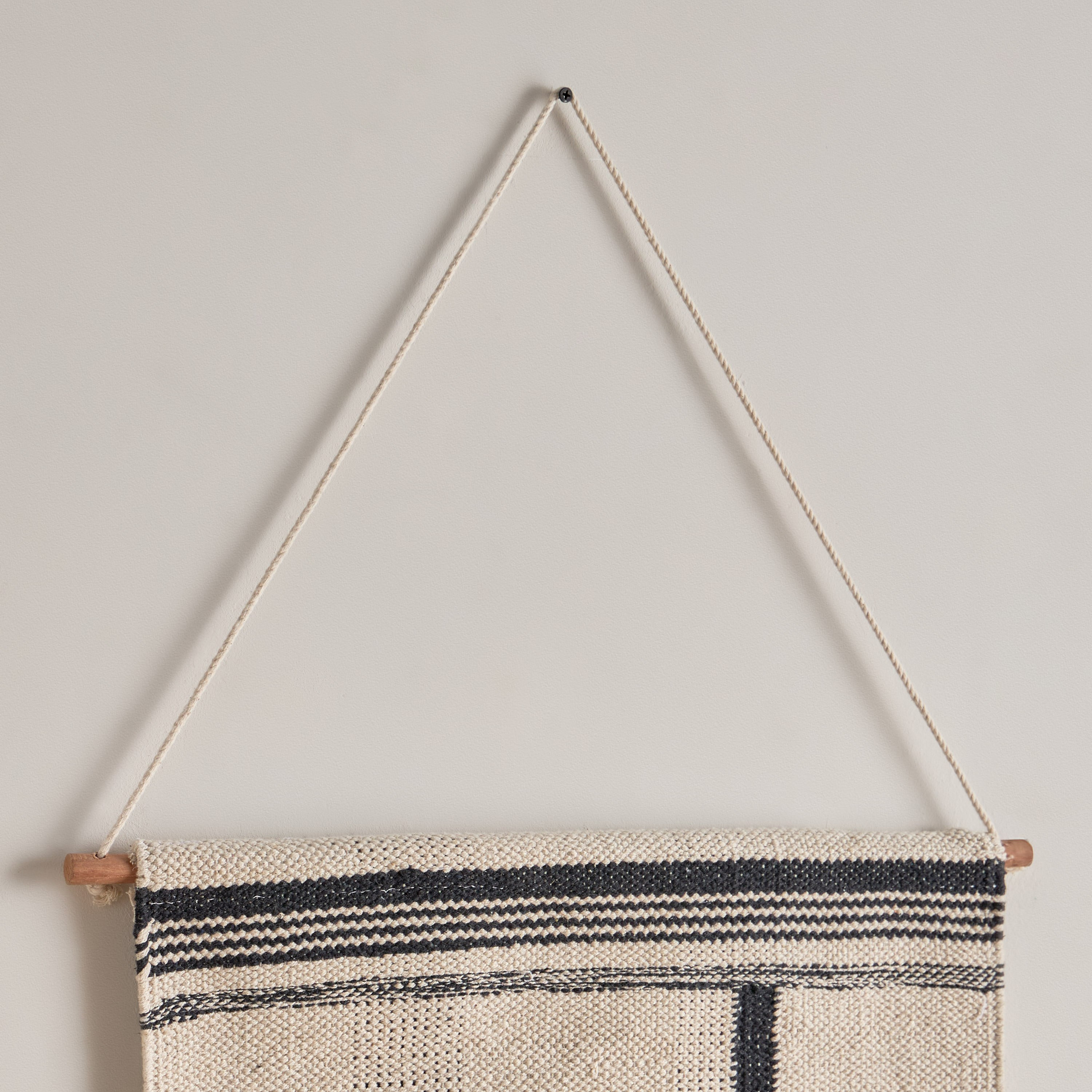 Noir Cotton Woven Wall Hanging - 50x80 cm-hbxdiningroom-walldecor-wallart-image-3