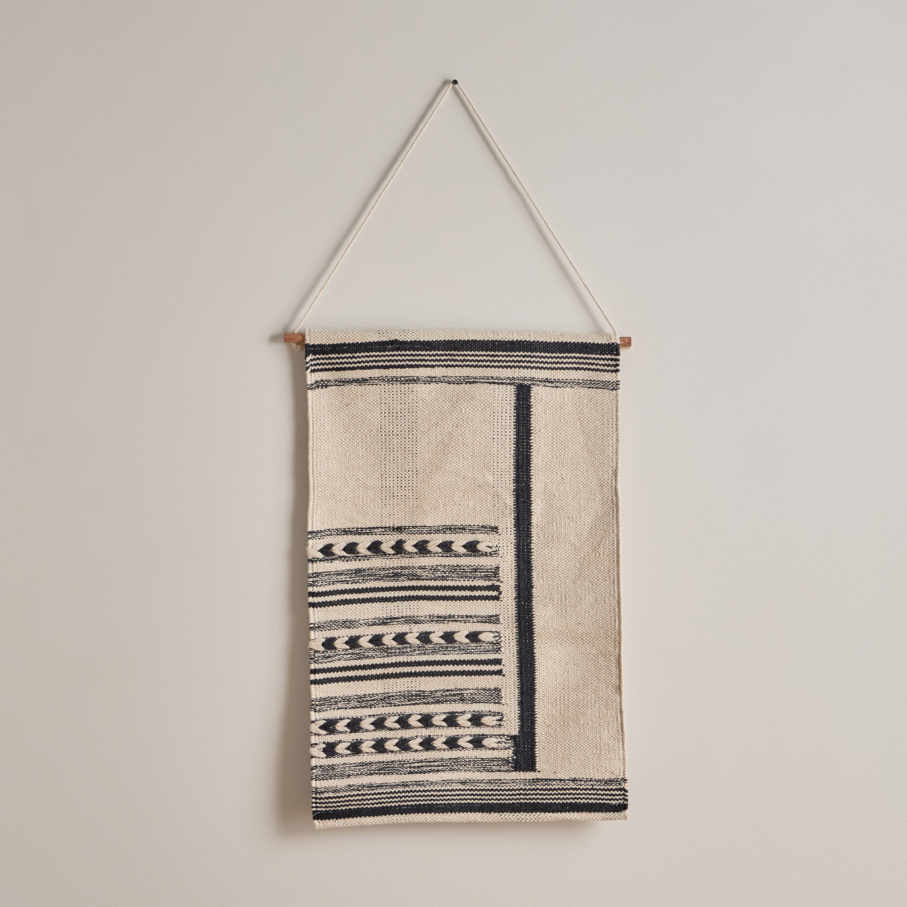 Noir Cotton Woven Wall Hanging - 50x80 cm-hbxdiningroom-walldecor-wallart-image-5