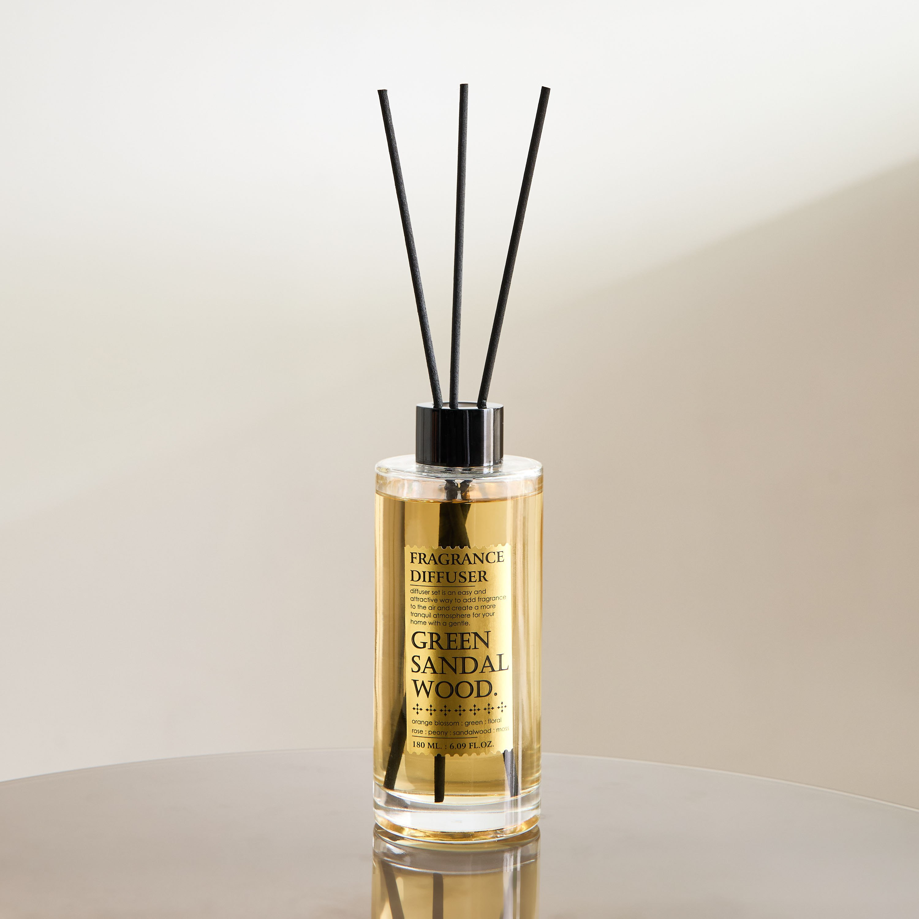 Abbey Green Sandalwood Fragrance Reed Diffuser - 180 ml-hbxbedroom-homefragrance-diffusers-image-2