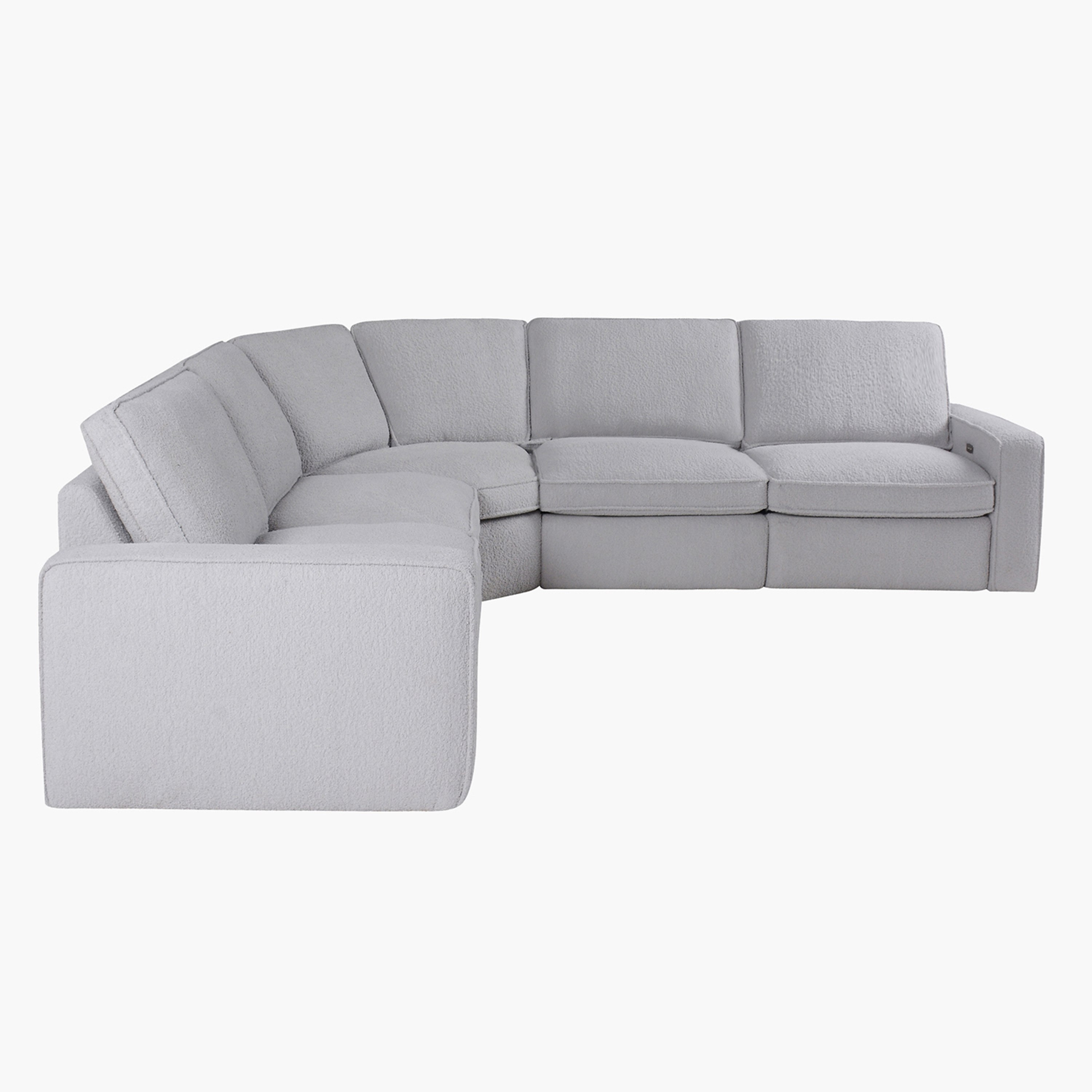 كنبة استرخاء ركنية 5 مقاعد قماش بـ2 مقعد قابلين للضبط كهربياً من كلايتون-hbxlivingroom-sofasandarmchairs-cornersofas-image-3