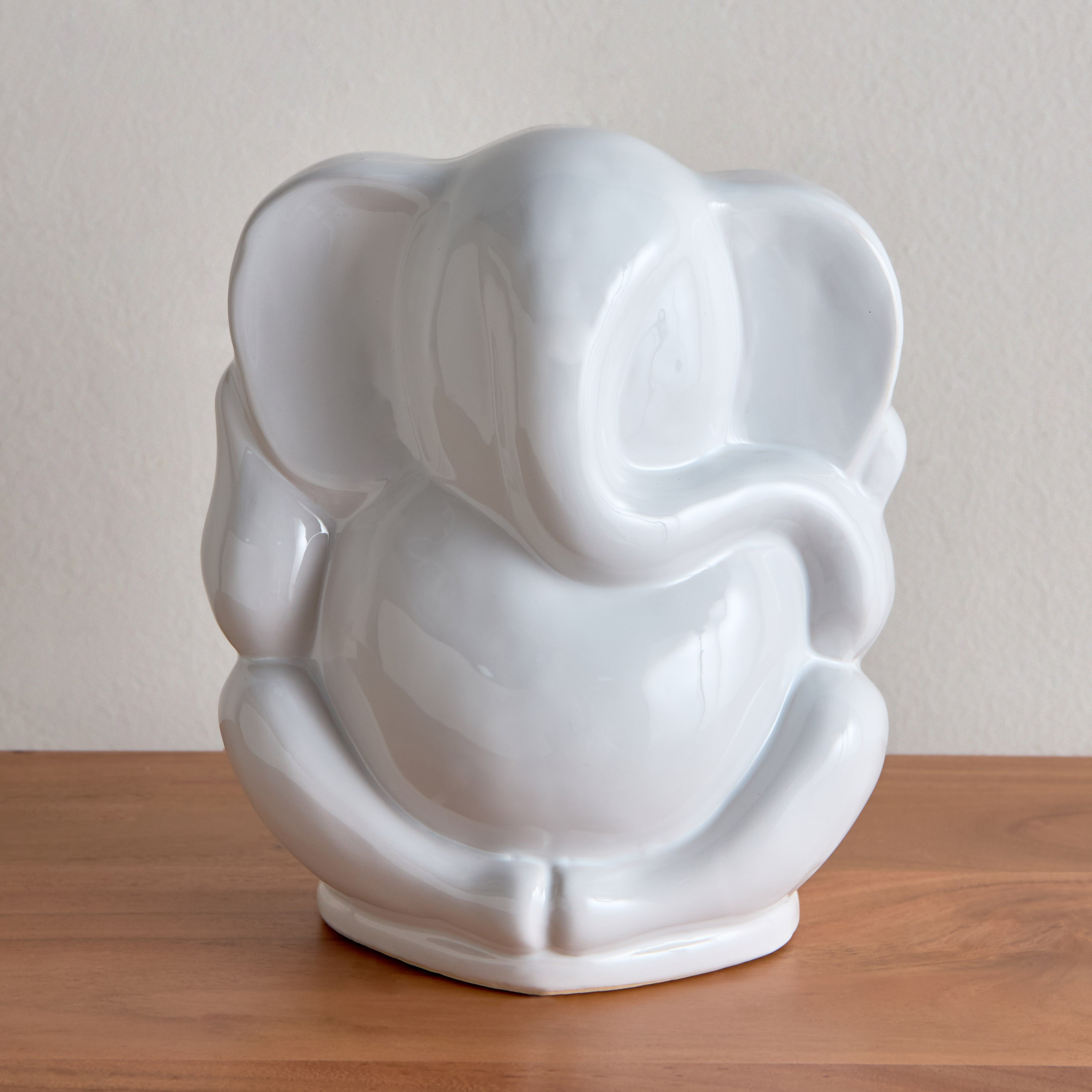 Fuse Ceramic Ganesha Figurine - 20x12x24 cm-hbxhomeware-homedecor-figurinesandornaments-image-2