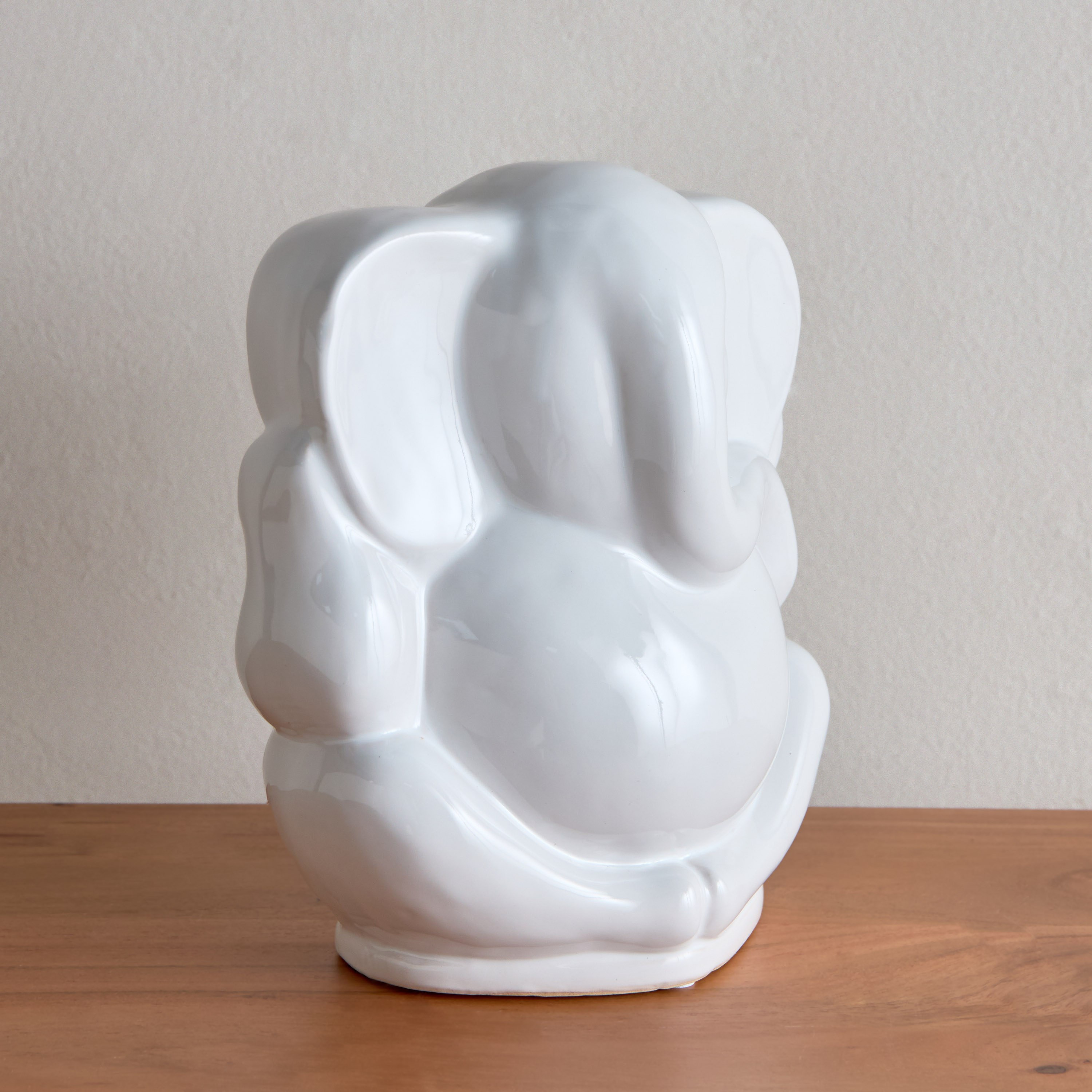 Fuse Ceramic Ganesha Figurine - 20x12x24 cm-hbxhomeware-homedecor-figurinesandornaments-image-1
