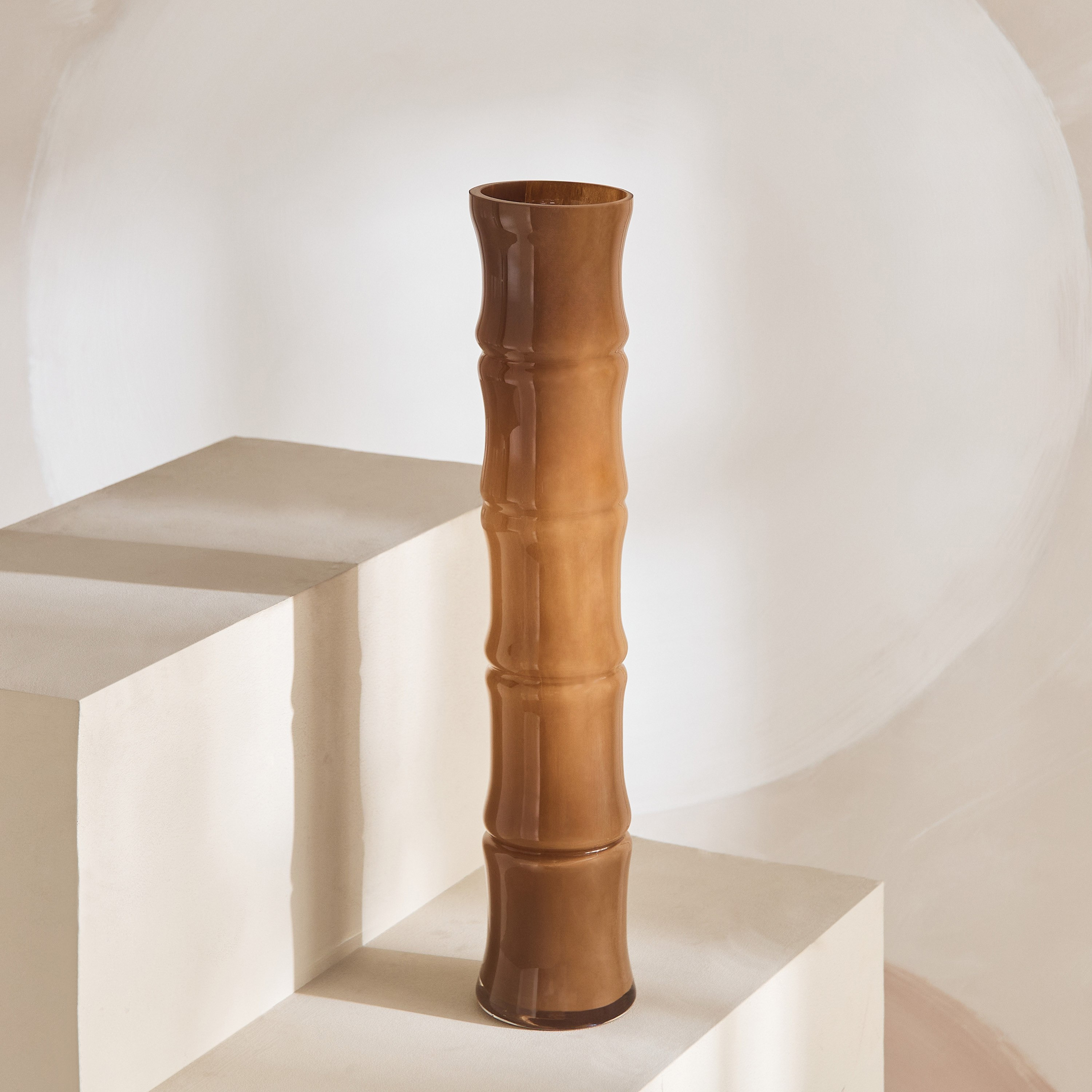 Lemont Texture Glass Vase - 10x10x50 cm-hbxhomeware-hbxdecorandfurnishings-image-2