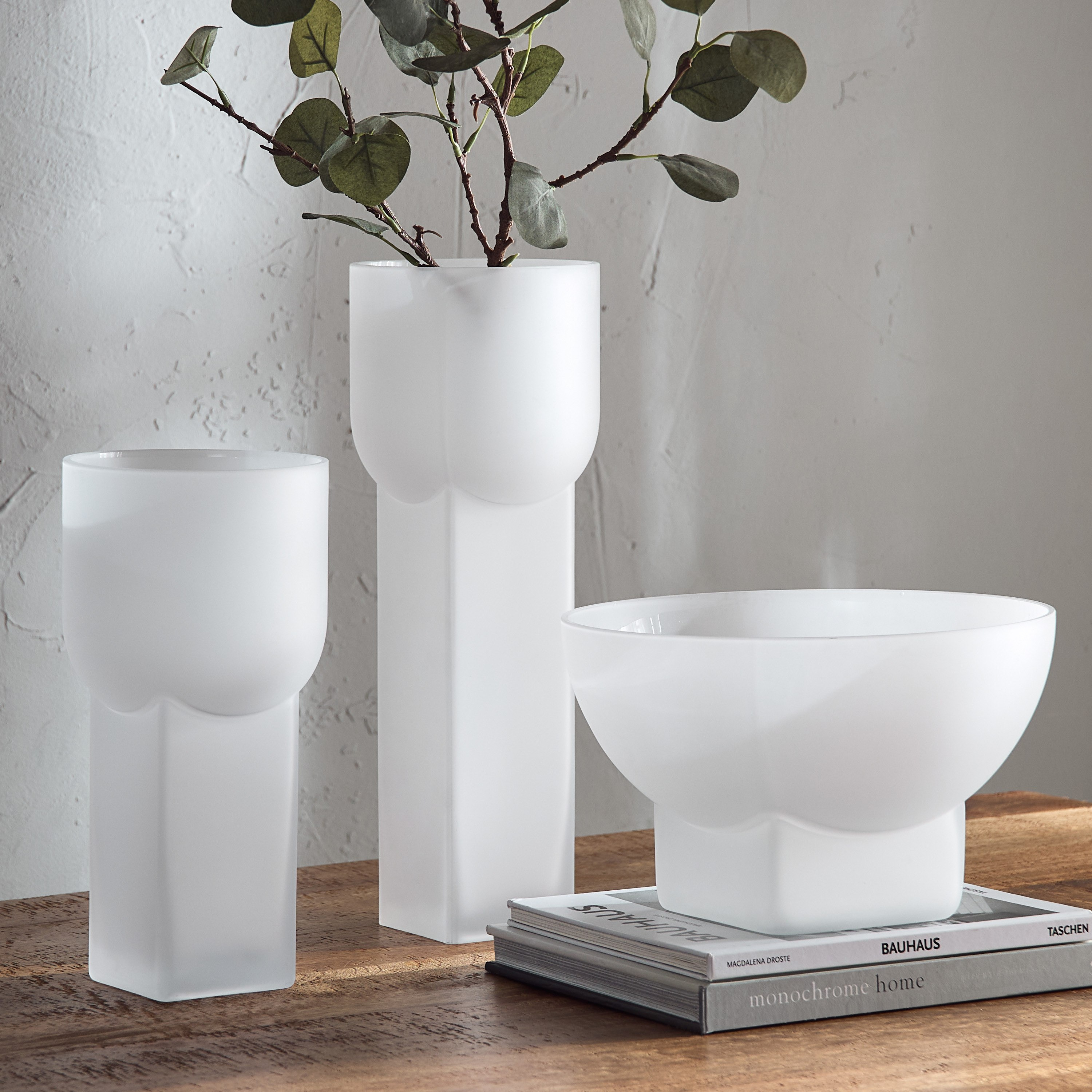 Lemont Frosted Glass Vase - 15x15x30 cm-PROMO_HB_AE_B2G2_011025-image-4