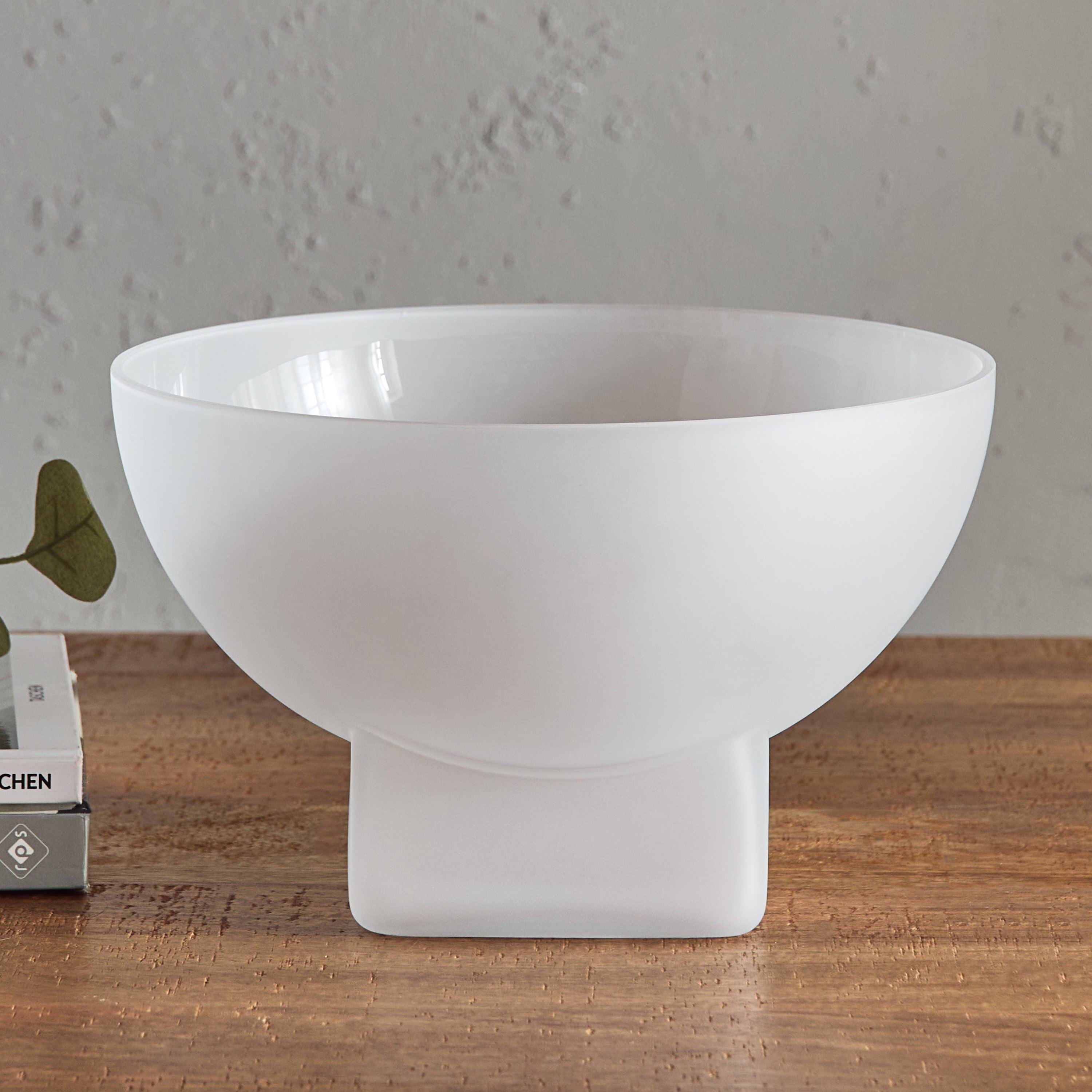 Lemont Frosted Glass Decorative Bowl - 28x28x17 cm-PROMO_HB_AE_B2G2_011025-image-1