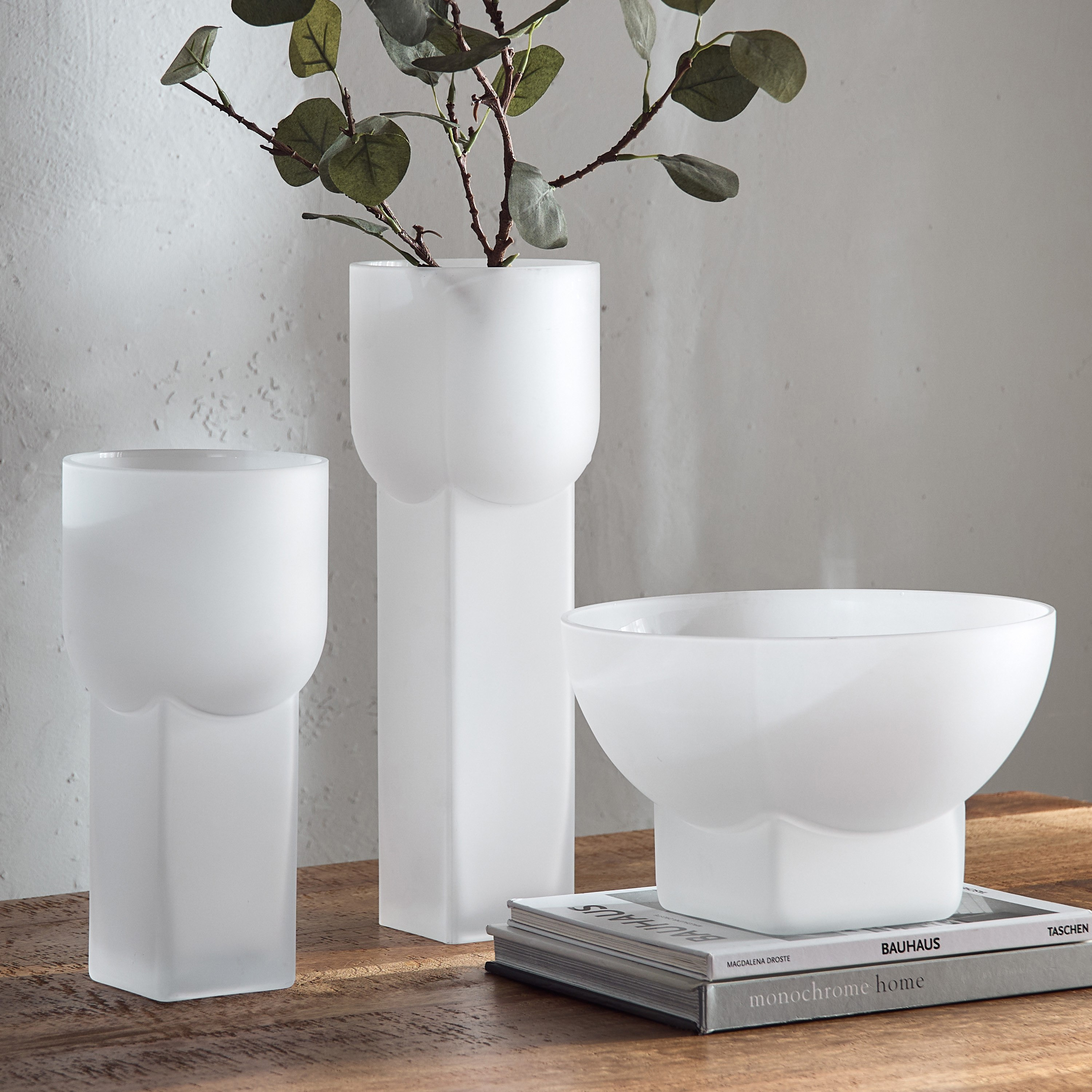 Lemont Frosted Glass Decorative Bowl - 28x28x17 cm-PROMO_HB_AE_B2G2_011025-image-4