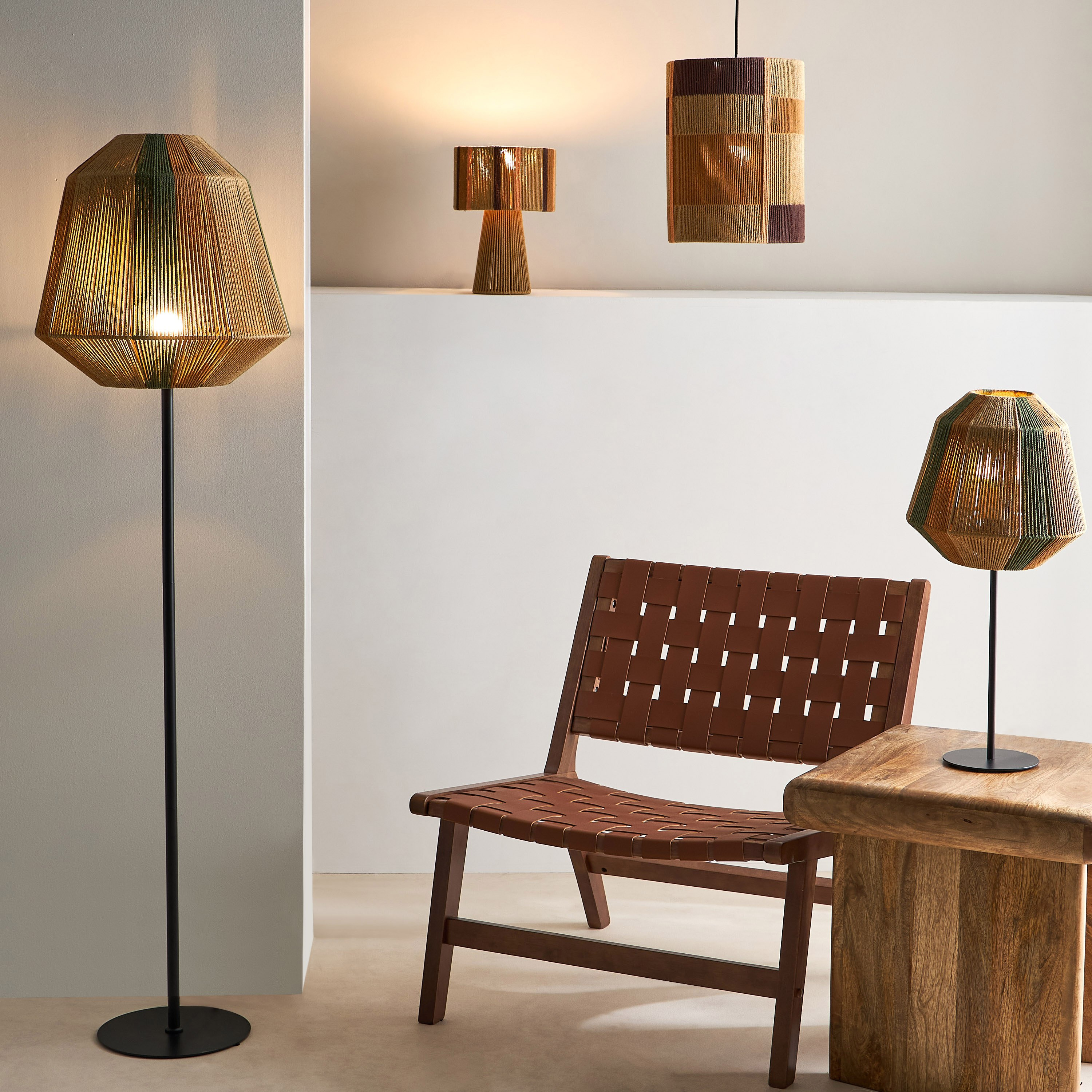 مصباح أرضية إي27 معدن بغطاء حبل قطني من كوليت - 40x40x145 سم-hbxhomeware-hbxlivingroom-image-6
