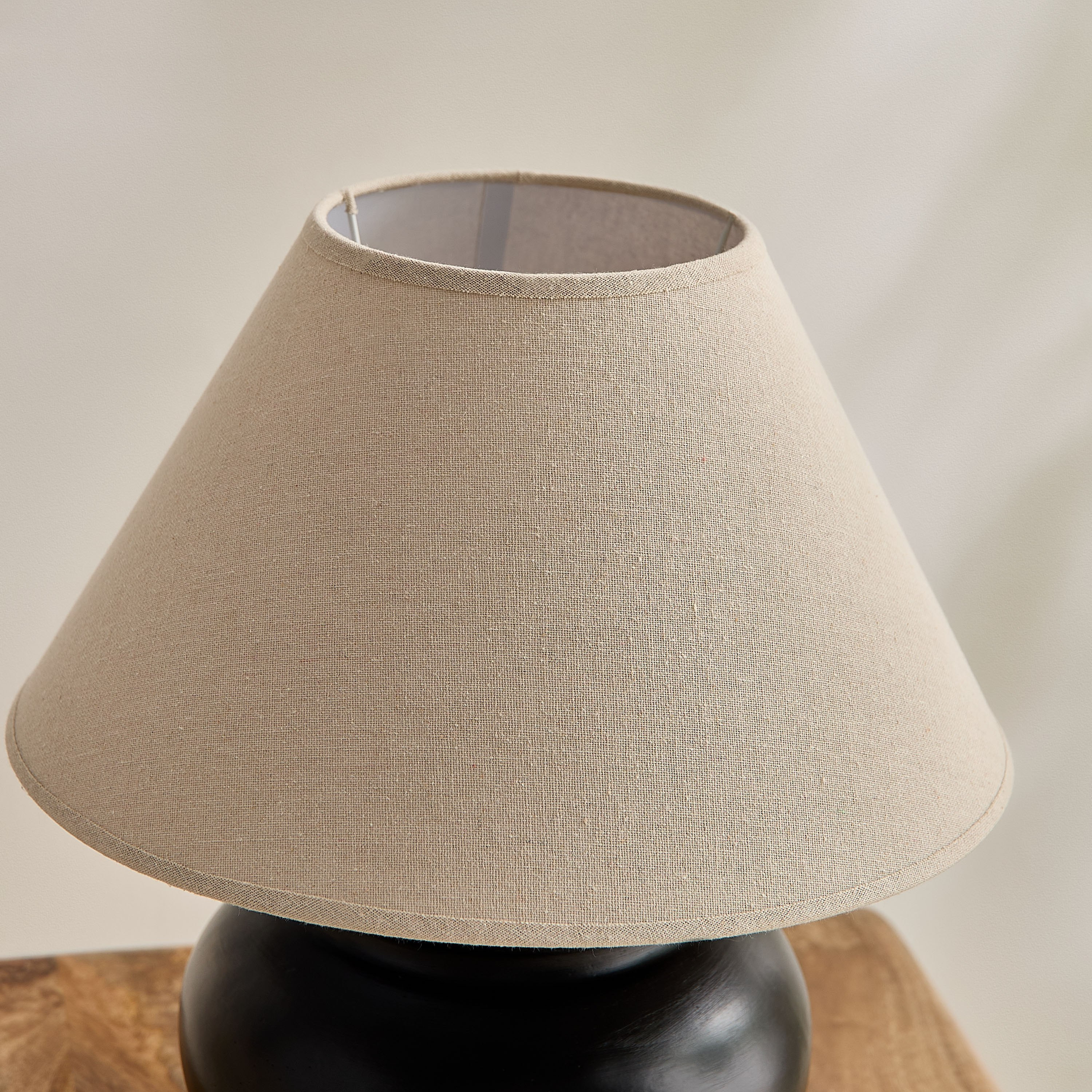 Collett Ceramic Table Lamp with Linen Shade - 30x30x43.5 cm-PROMO_HB_AE_B1G1_250925-image-3