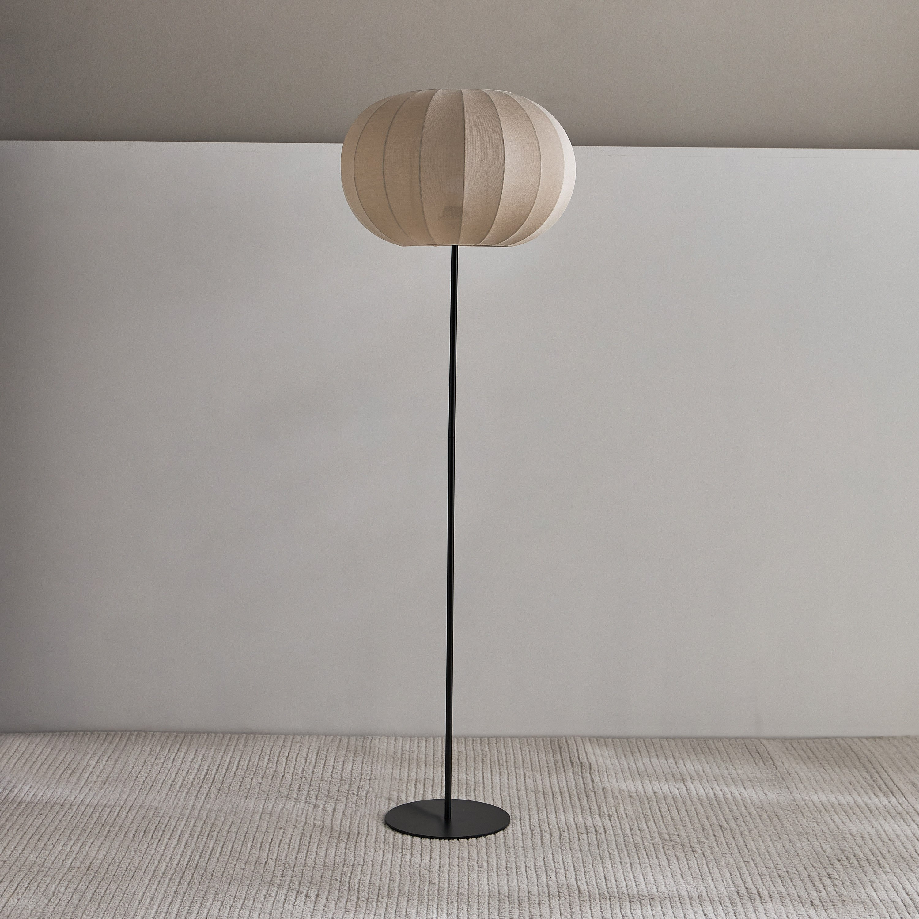 مصباح أرضية إي27 معدن بغطاء قماش من كوليت - 40x40x125 سم-hbxhomeware-hbxlivingroom-image-1