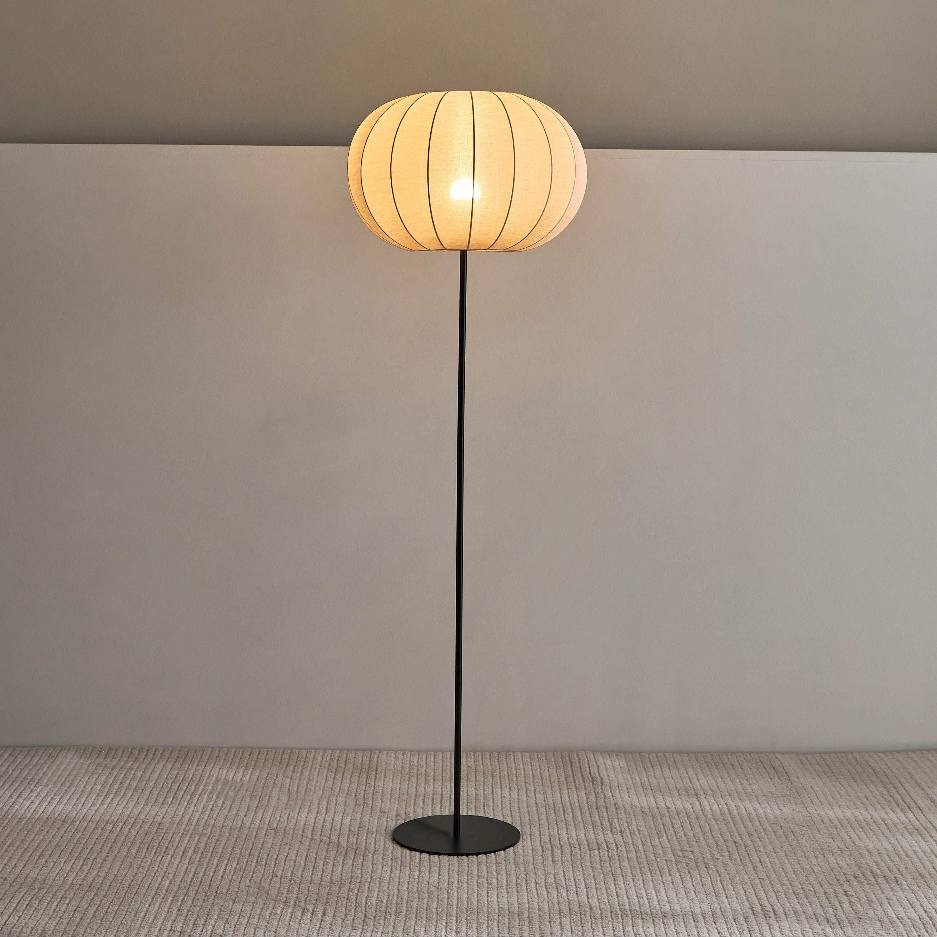 مصباح أرضية إي27 معدن بغطاء قماش من كوليت - 40x40x125 سم-hbxhomeware-hbxlivingroom-image-2